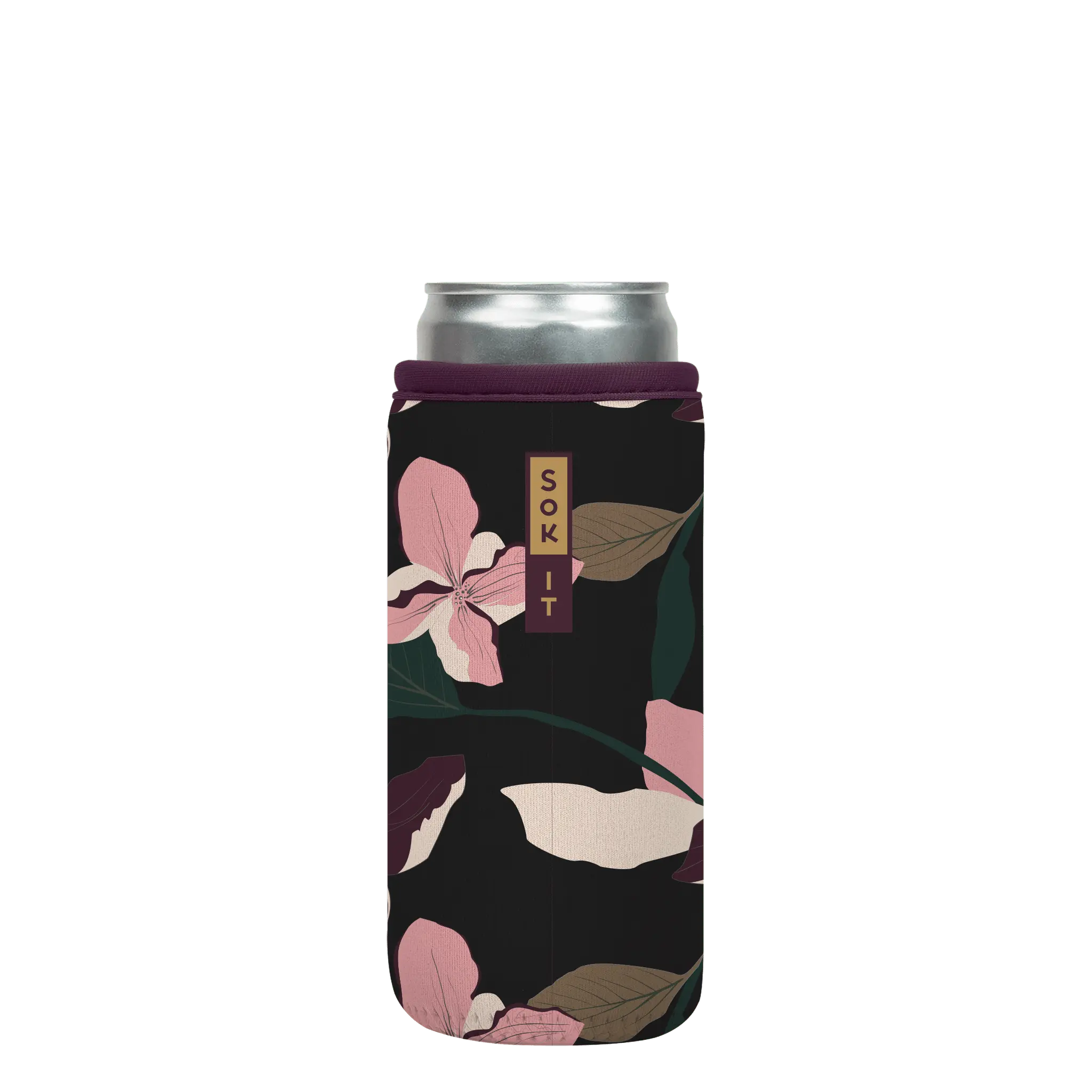 Sok-It CanSok - Modern Floral 12oz-Slim-Can 8.43 CanSok-FW Floral