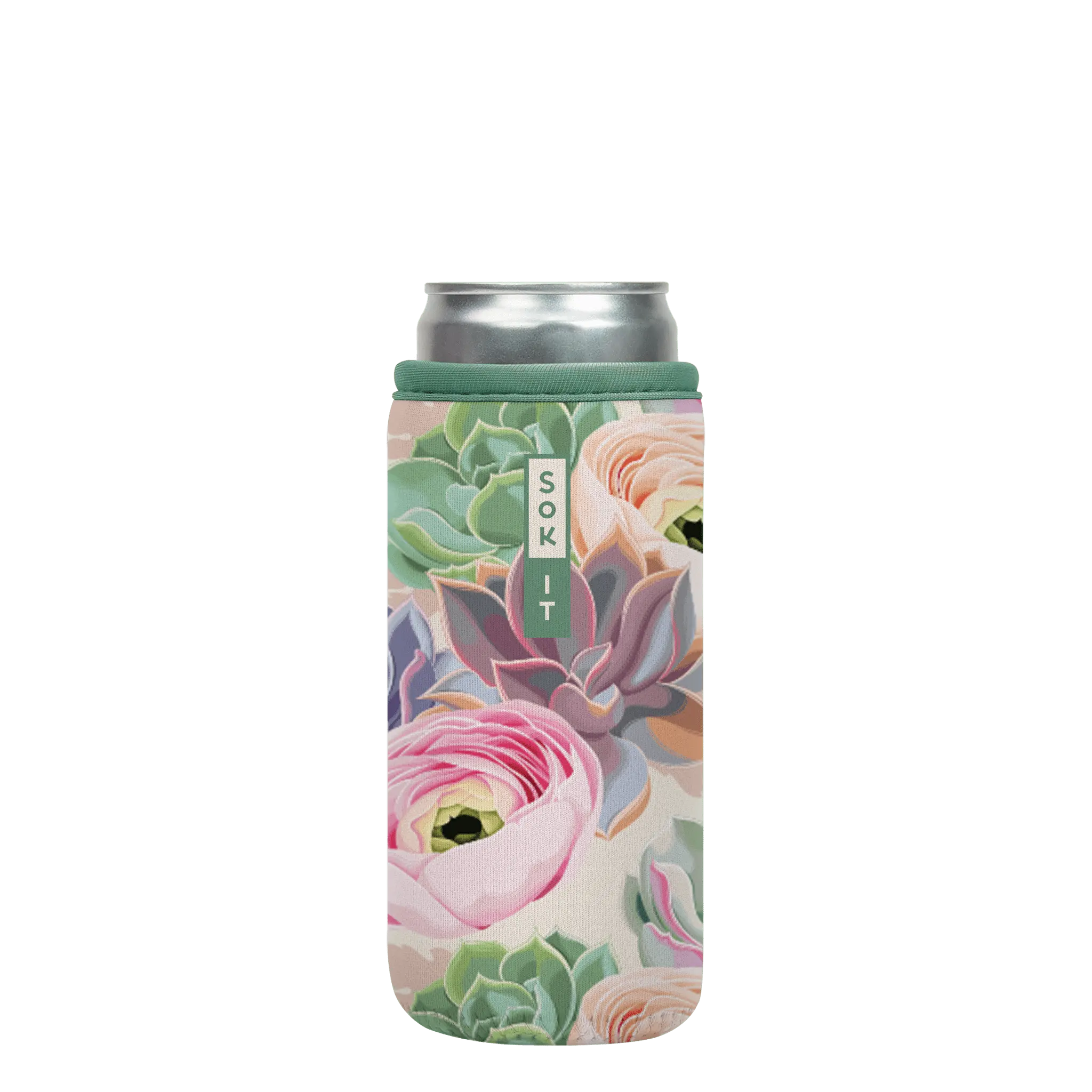 Sok-It CanSok - Pastel Splendor 12oz-Slim-Can 12.99 CanSok-SS Floral