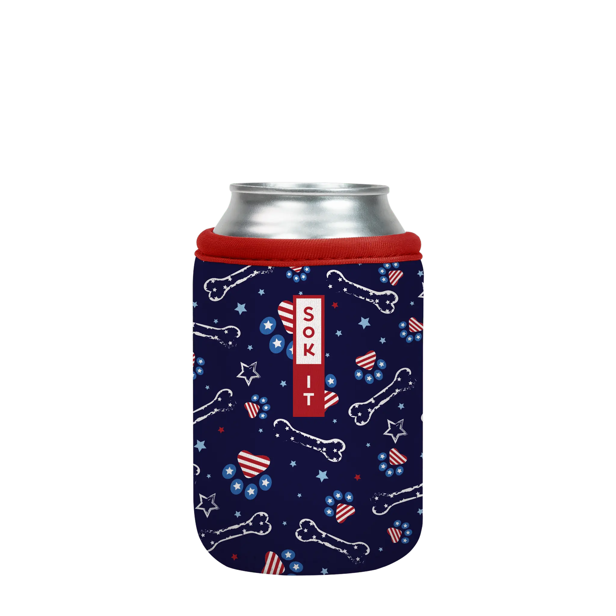 Sok-It CanSok - Patriotic Paws 12oz-Can 6.49 CanSok-Summer Holiday