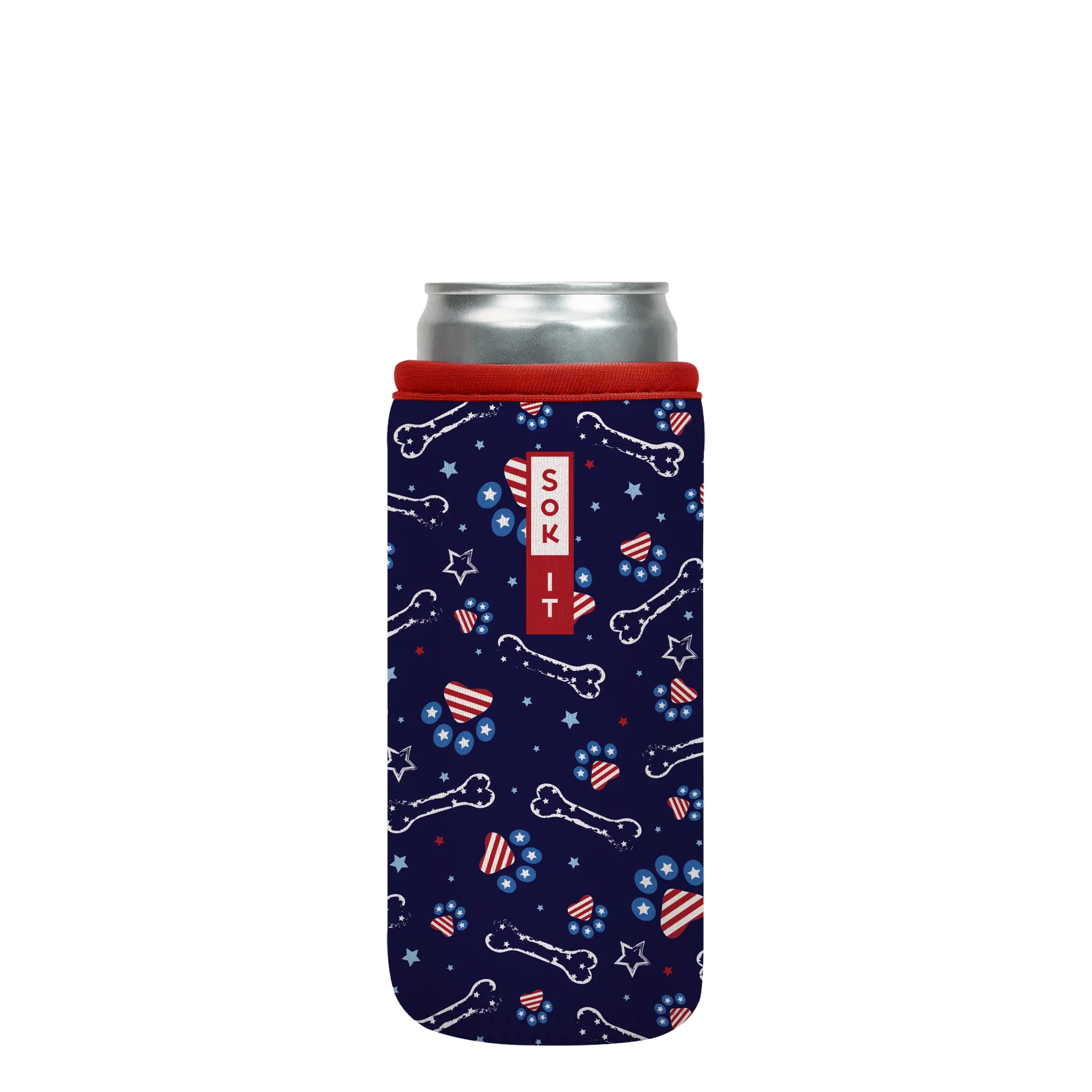 Sok-It CanSok - Patriotic Paws 12oz-Slim-Can 6.49 CanSok-Summer Holiday