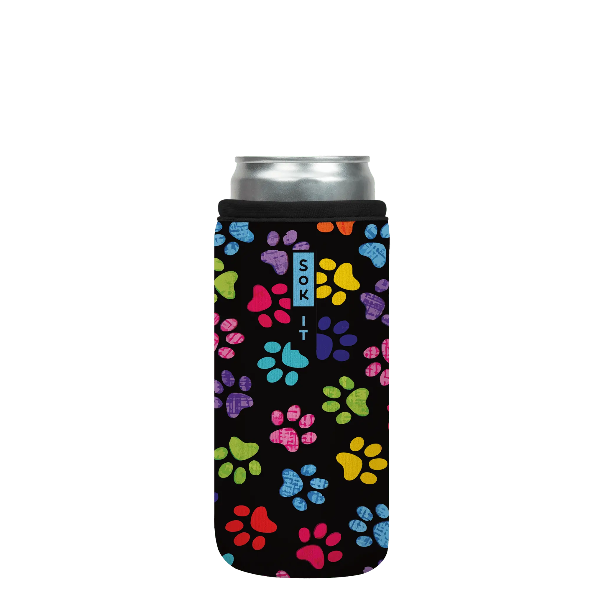 Sok-It CanSok - Pawsitive Vibes 12oz-Slim-Can 12.99 CanSok-Animals