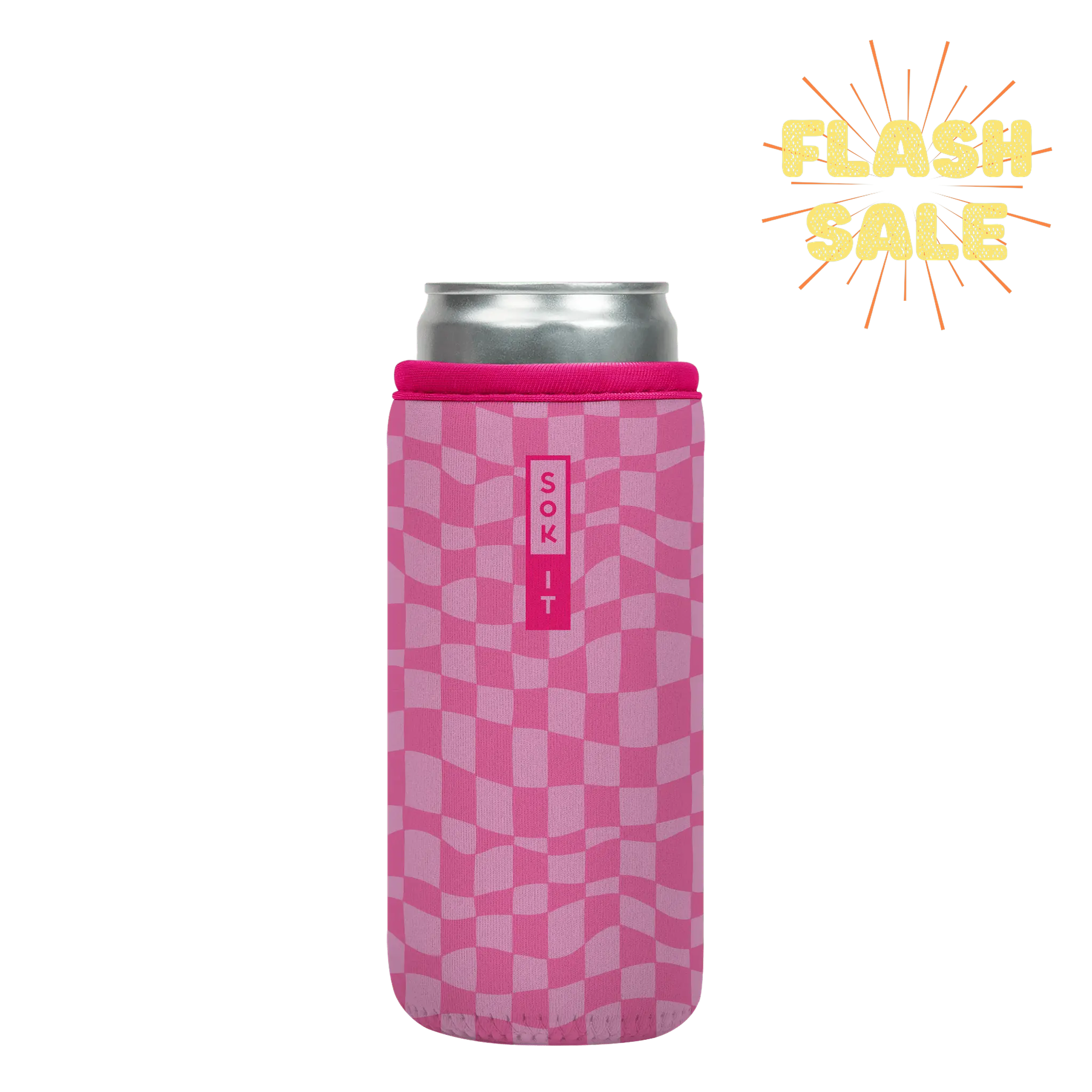 Sok-It CanSok - Pink Grand Prix 12oz-Slim-Can 12.99 CanSok-Nostalgic