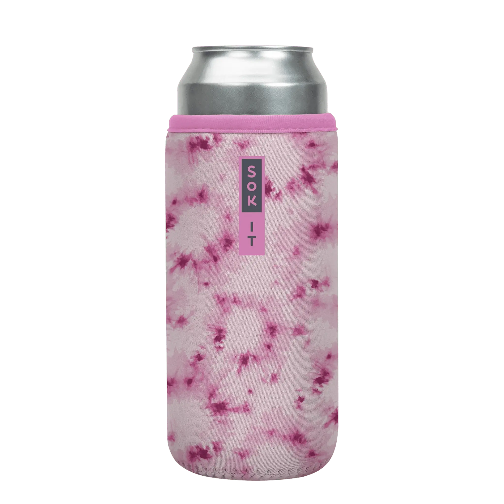 Sok-It CanSok - Pink Splash Tie Dye 25oz-Can 11.23 CanSok-TieDye
