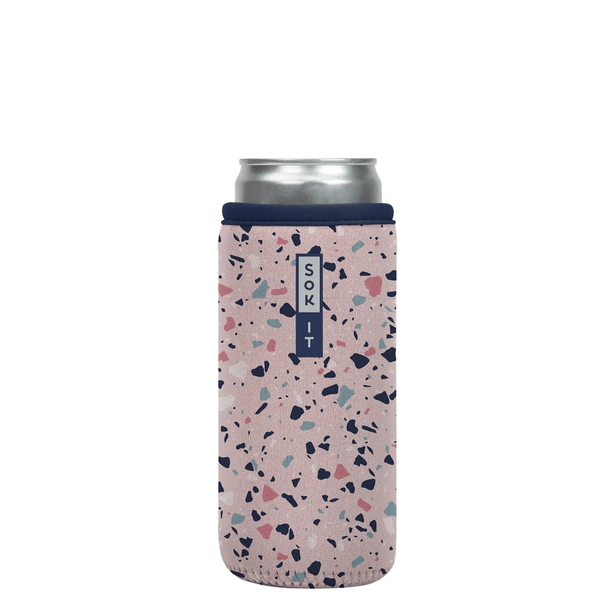 Sok-It CanSok - Pink Terrazzo 12oz-Slim 12.99 CanSok-Novelty