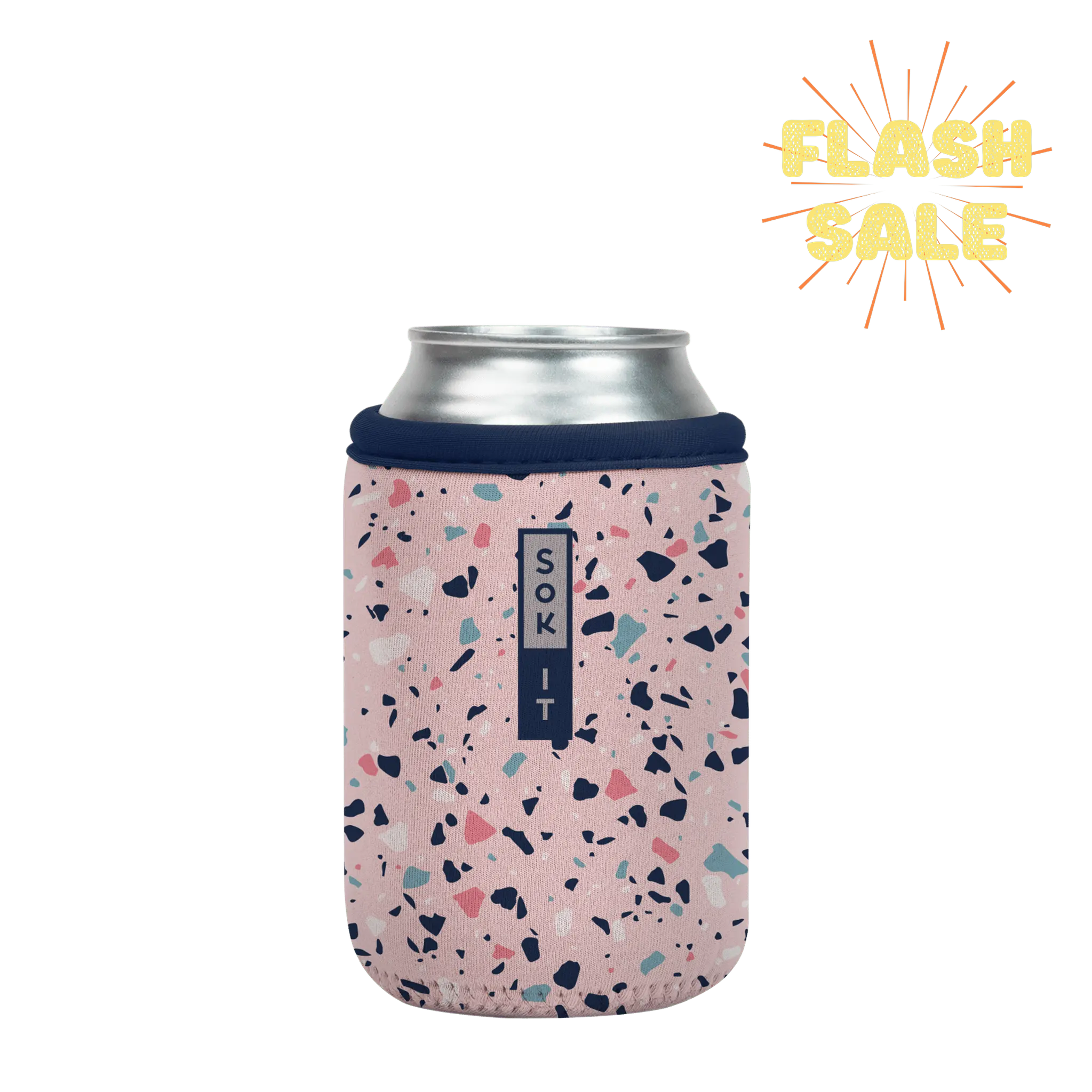 Sok-It CanSok - Pink Terrazzo 12oz-Can 12.99 CanSok-Novelty