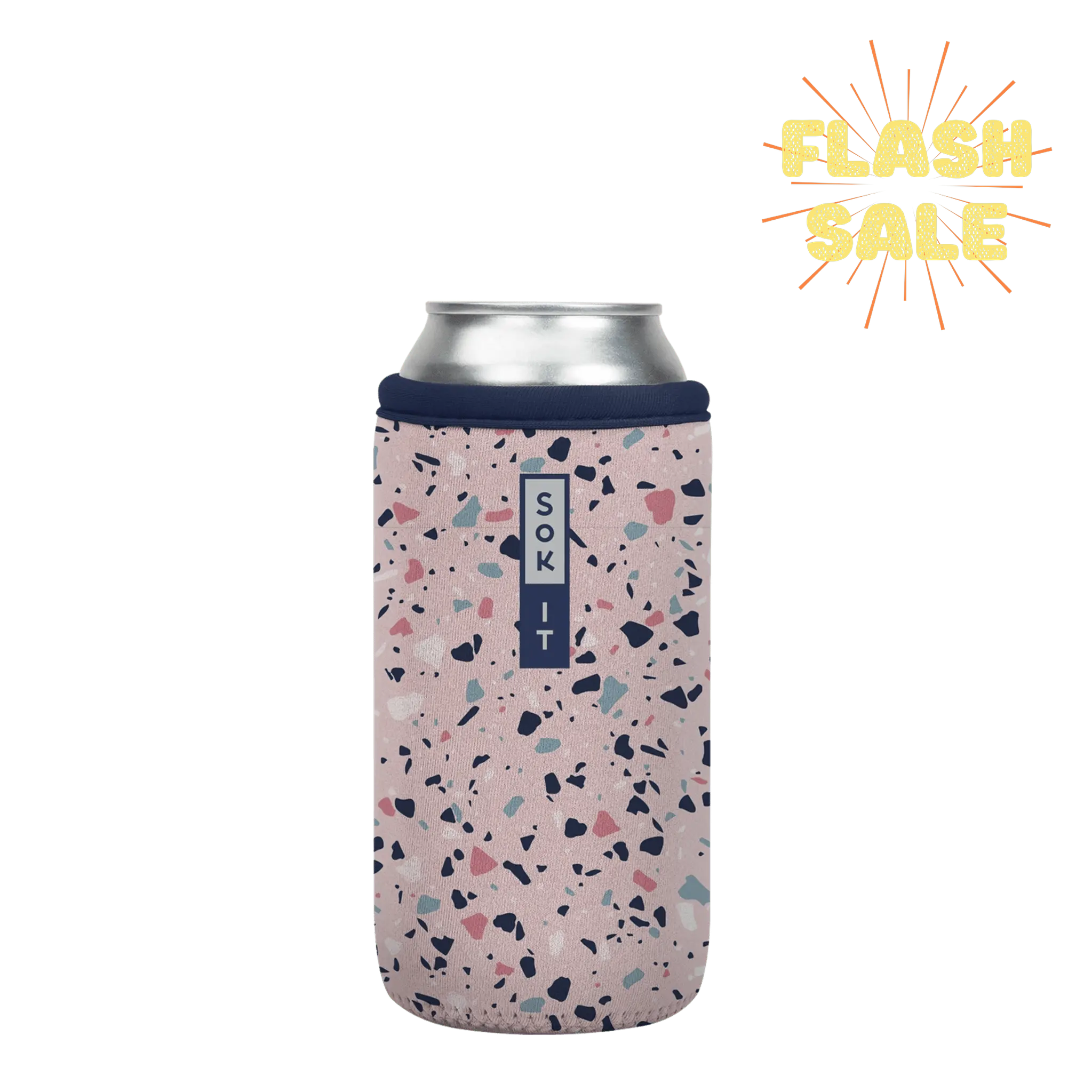 Sok-It CanSok - Pink Terrazzo 16oz-Can 13.99 CanSok-Novelty