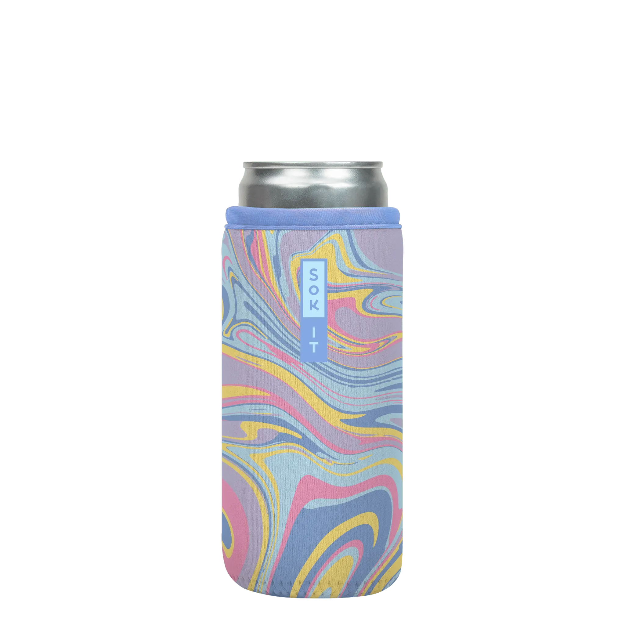 Sok-It CanSok - Psychedelic Swirl 12oz-Slim-Can 8.43 CanSok-Nostalgic