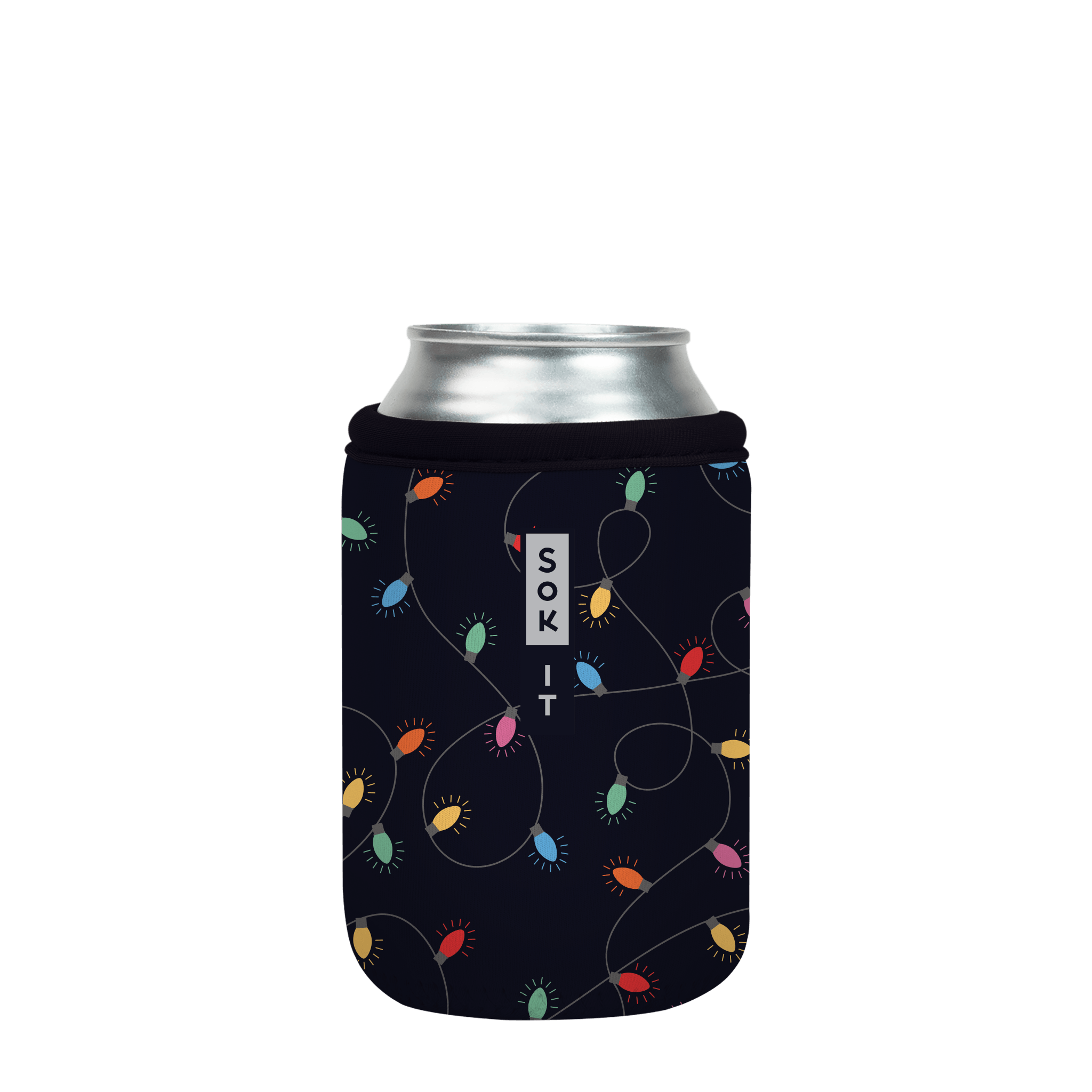 Sok-It CanSok - Rainbow Lights 12oz-Can 12.99 CanSok-Winter Holiday