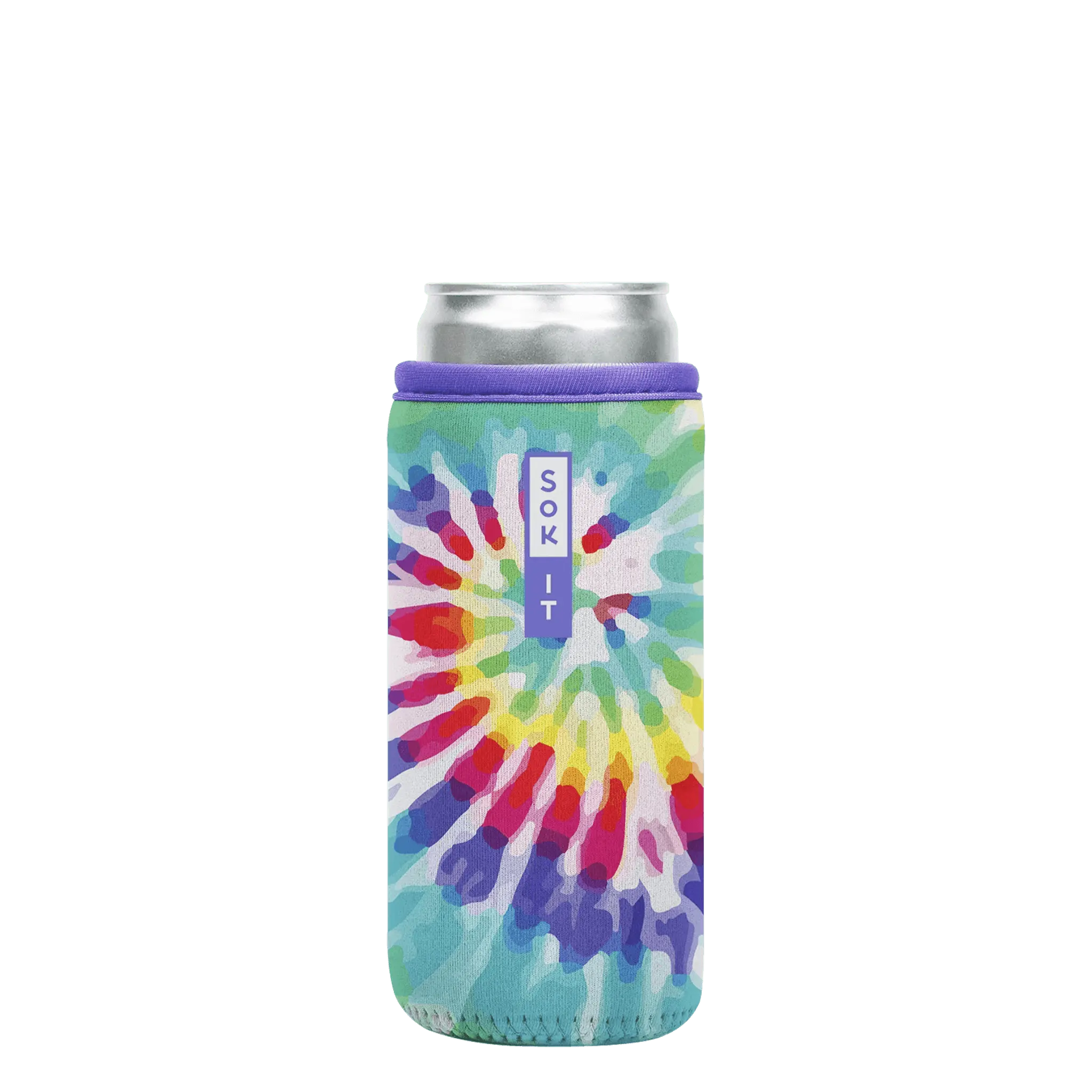 Sok-It CanSok - Rainbow Tie Dye 12oz-Slim 7.13 CanSok-TieDye