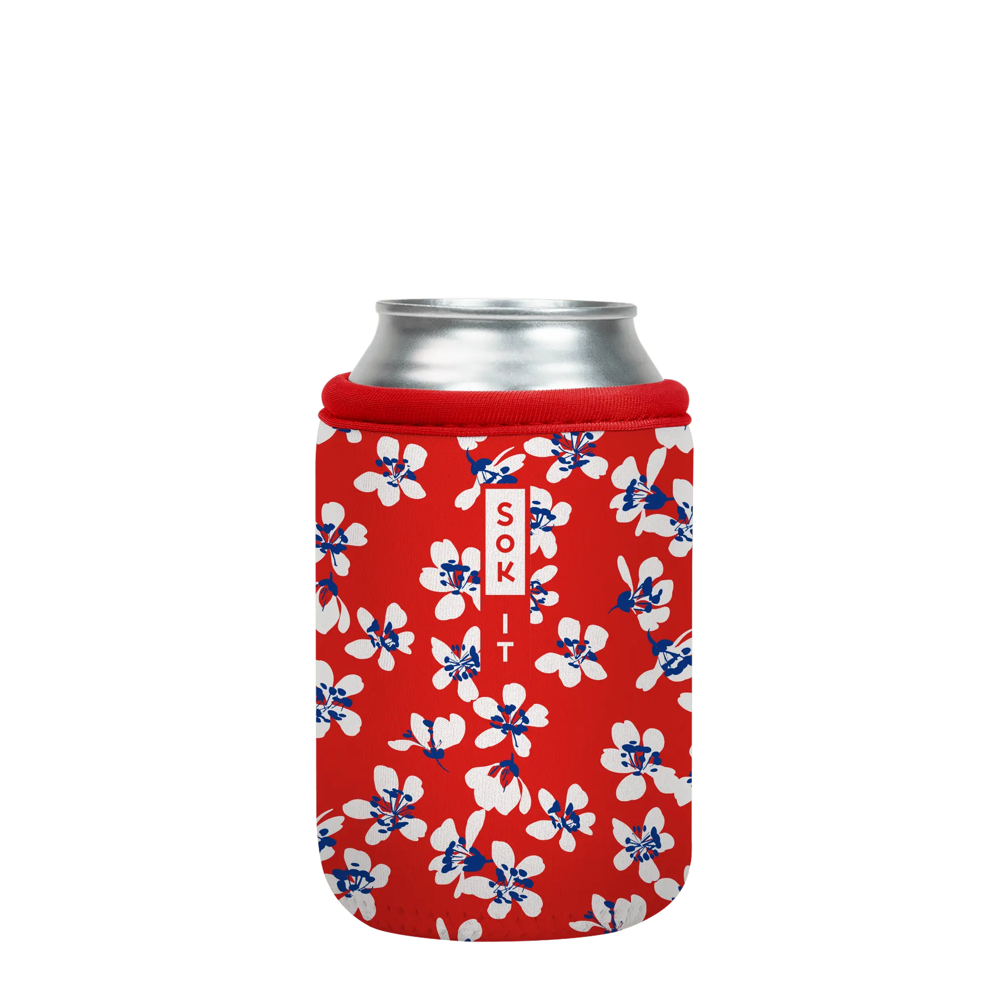 Sok-It CanSok - Red White and Bloom 12oz-Can 9.08 CanSok-Summer Holiday