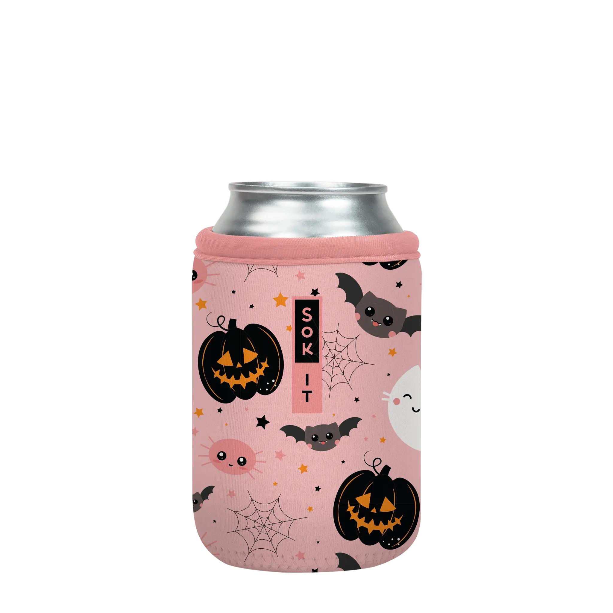 Sok-It CanSok - Spooky in Pink 12oz-Can 12.99 CanSok-Fall Holiday