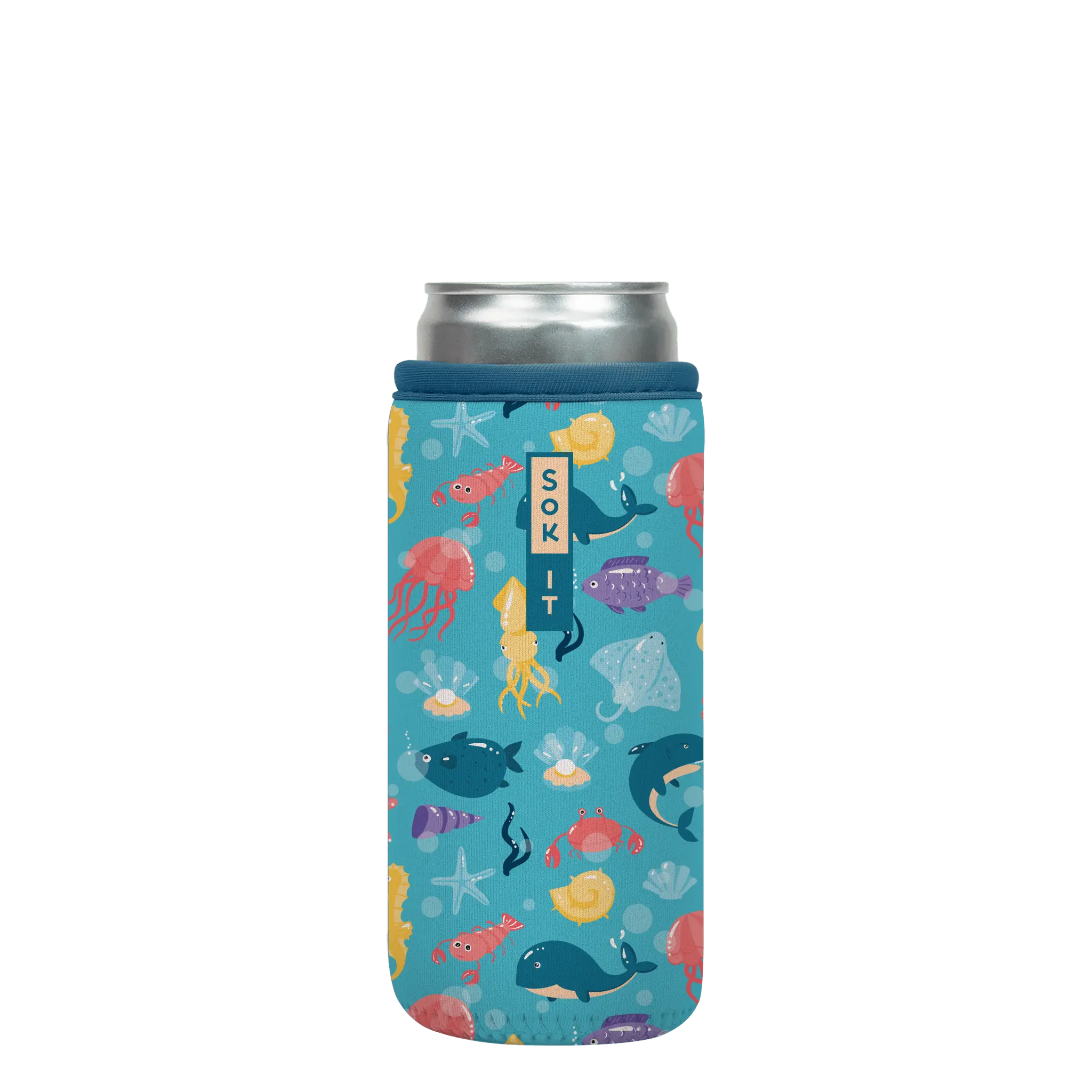 Sok-It CanSok - Underwater Adventures 12oz-Slim-Can 9.08 CanSok-Sealife