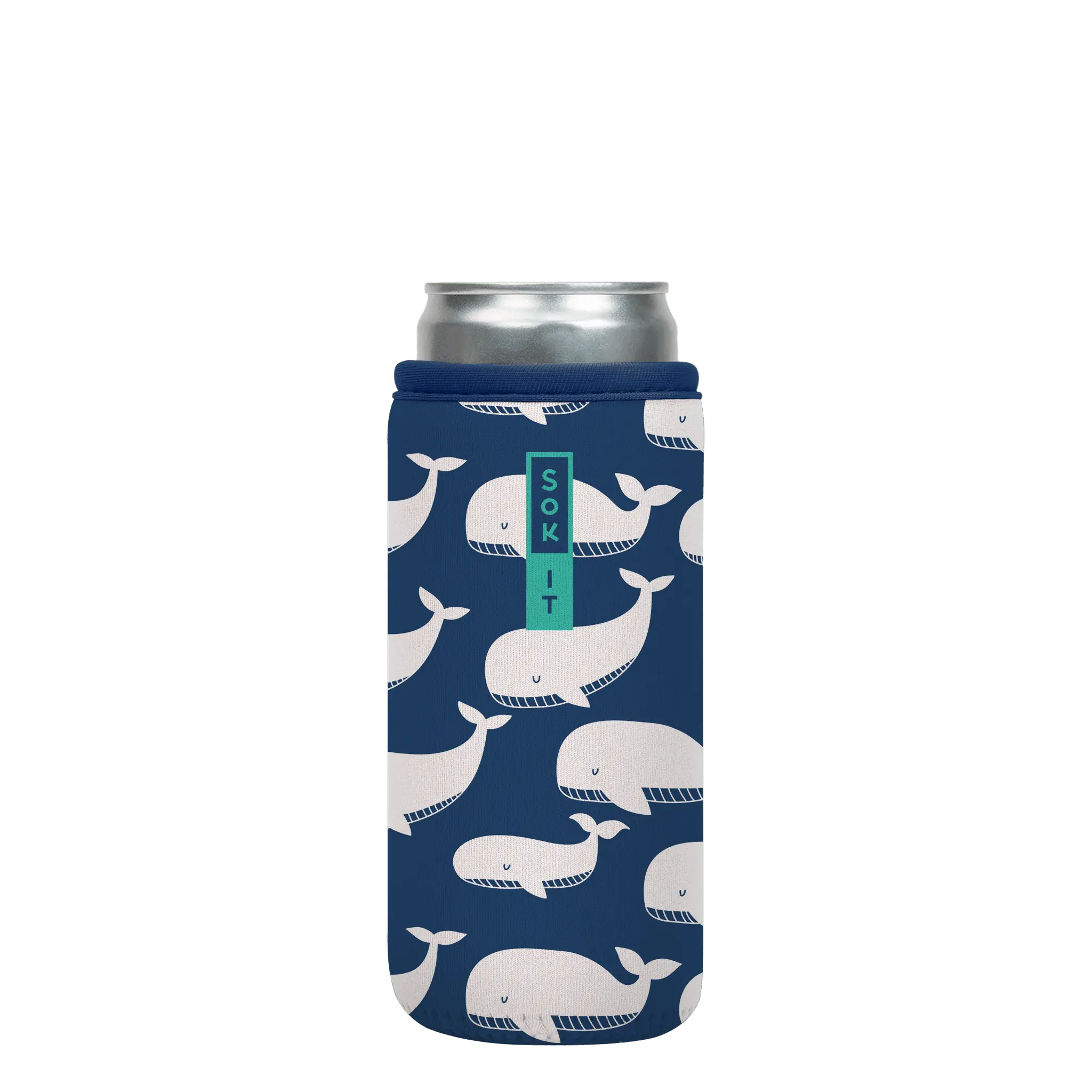 Sok-It CanSok - Whale of a Time 12oz-Slim-Can 8.43 CanSok-Sealife