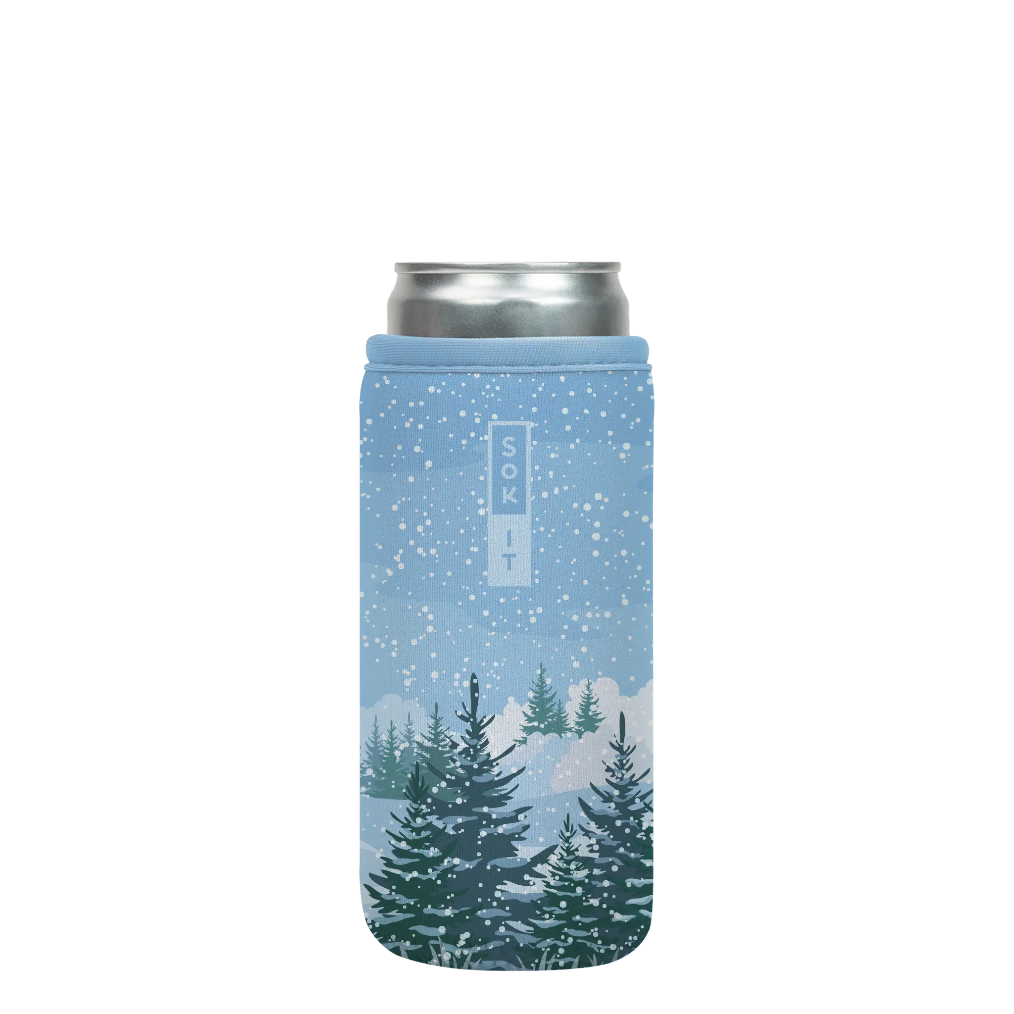 Sok-It CanSok - Winter Wonderland 12oz-Slim-Can 10.38 CanSok-Winter Holiday