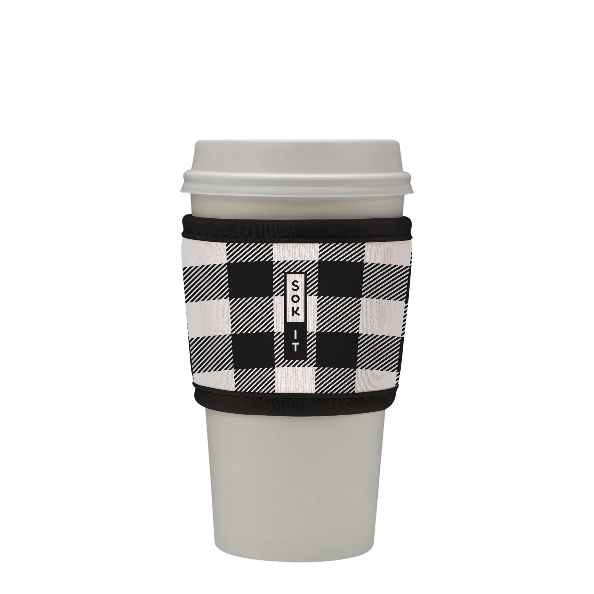B&W Buffalo Check Hot Cup Sleeve – HotSok