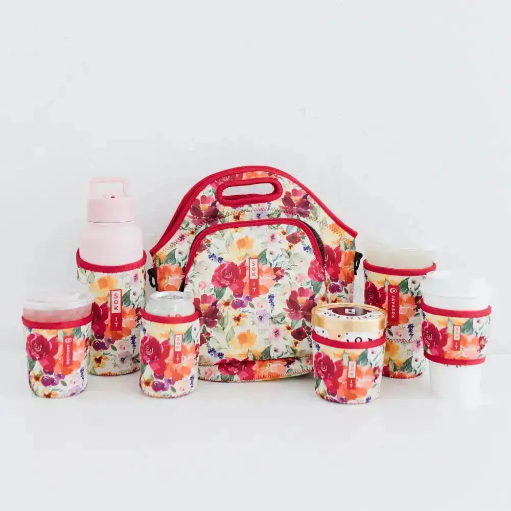 Sok-It LunchTote XL - Blooming Bright   LunchTote-Evergreen
