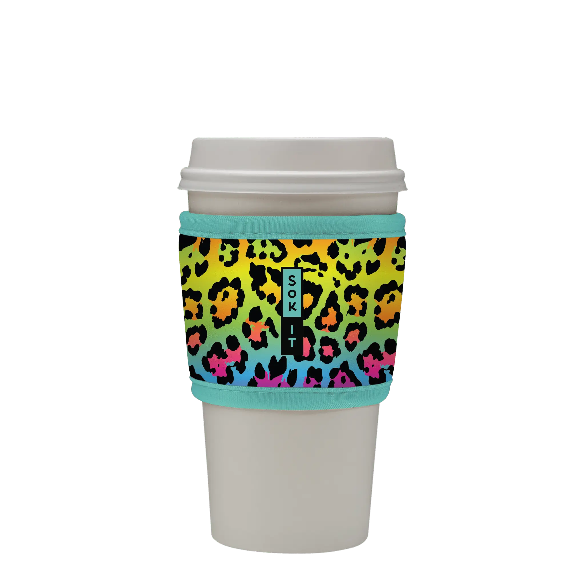 Sok-It HotSok - Rainbow Leopard 1-Size-Cup 11.99 HotSok-Animal Prints