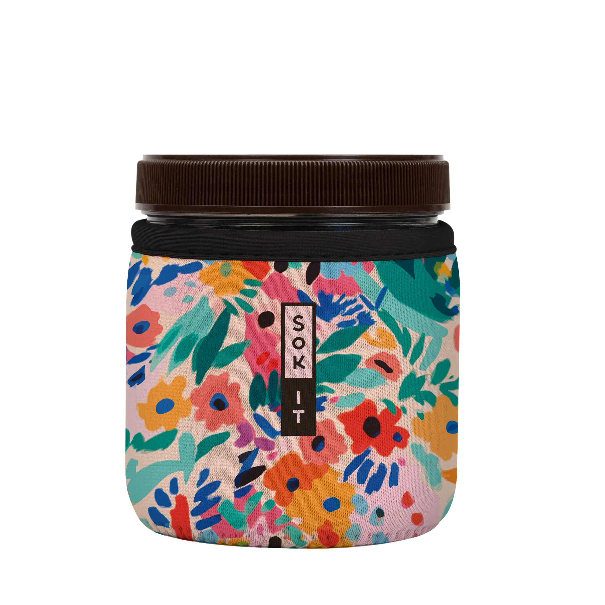 Sok-It IceCreamSok - Abstract Floral   IceCreamSok-Evergreen