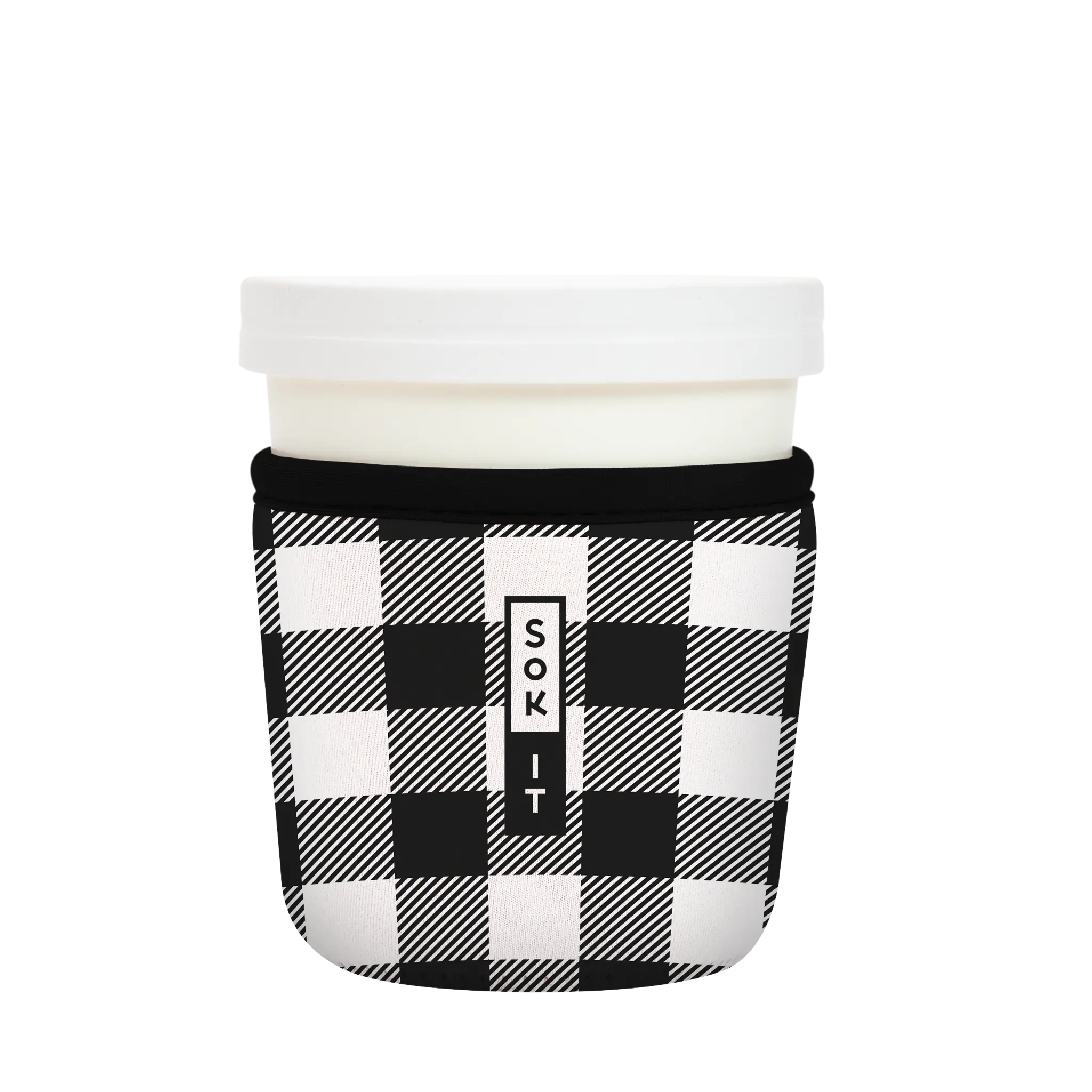 Sok-It IceCreamSok - B&W Buffalo Check   IceCreamSok-Winter Holiday