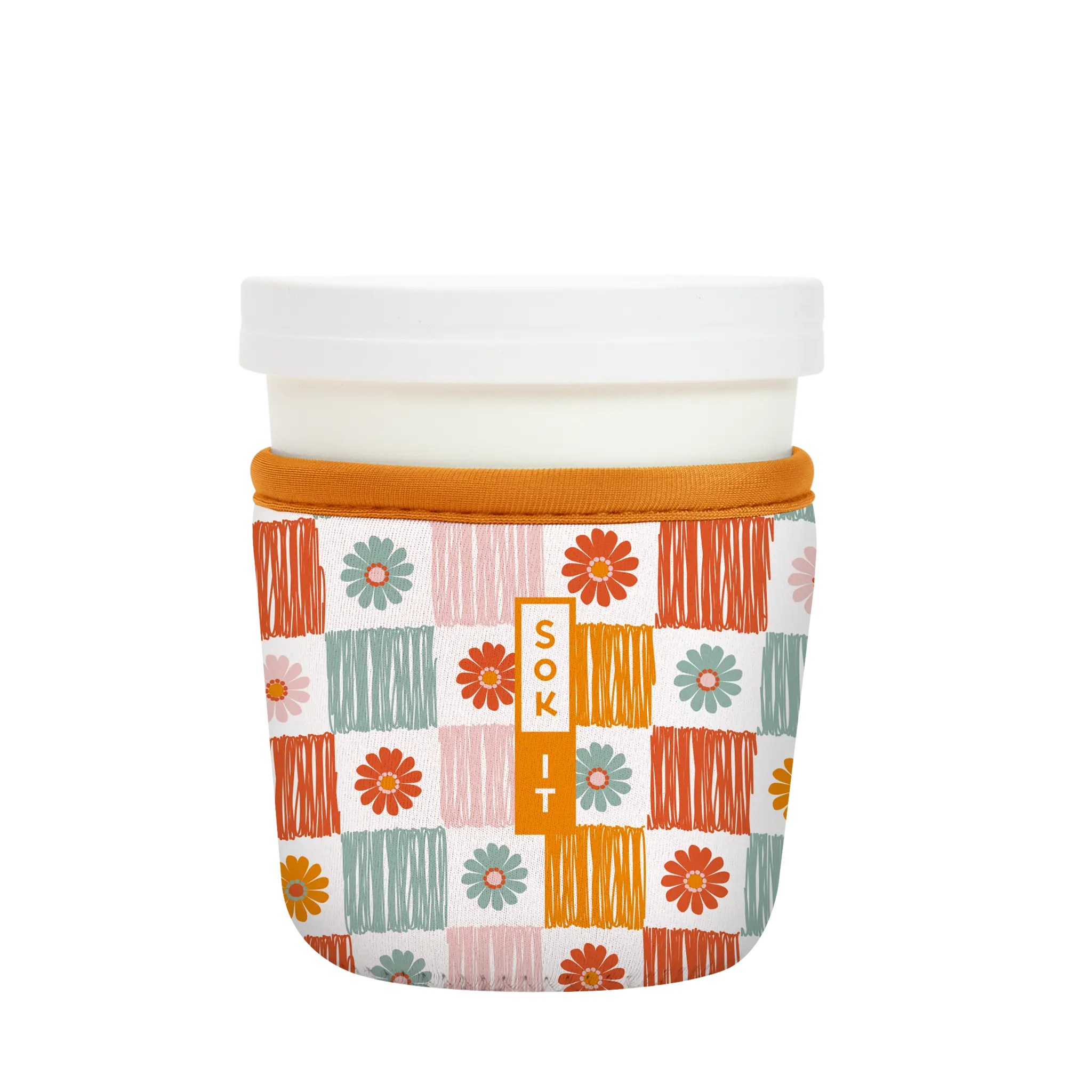 Sok-It IceCreamSok - Boho Floral   IceCreamSok-Evergreen
