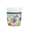 Sok-It IceCreamSok - Floral Checkerboard 16oz-Ice-Cream-Pint 8.23 IceCreamSok-SS Floral