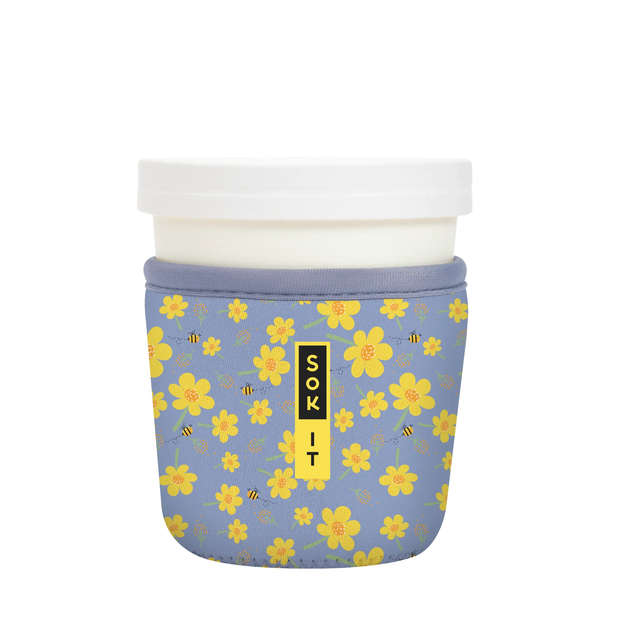 Sok-It IceCreamSok - Lavender Honey 16oz-Ice-Cream-Pint 14.99 IceCreamSok-SS Floral