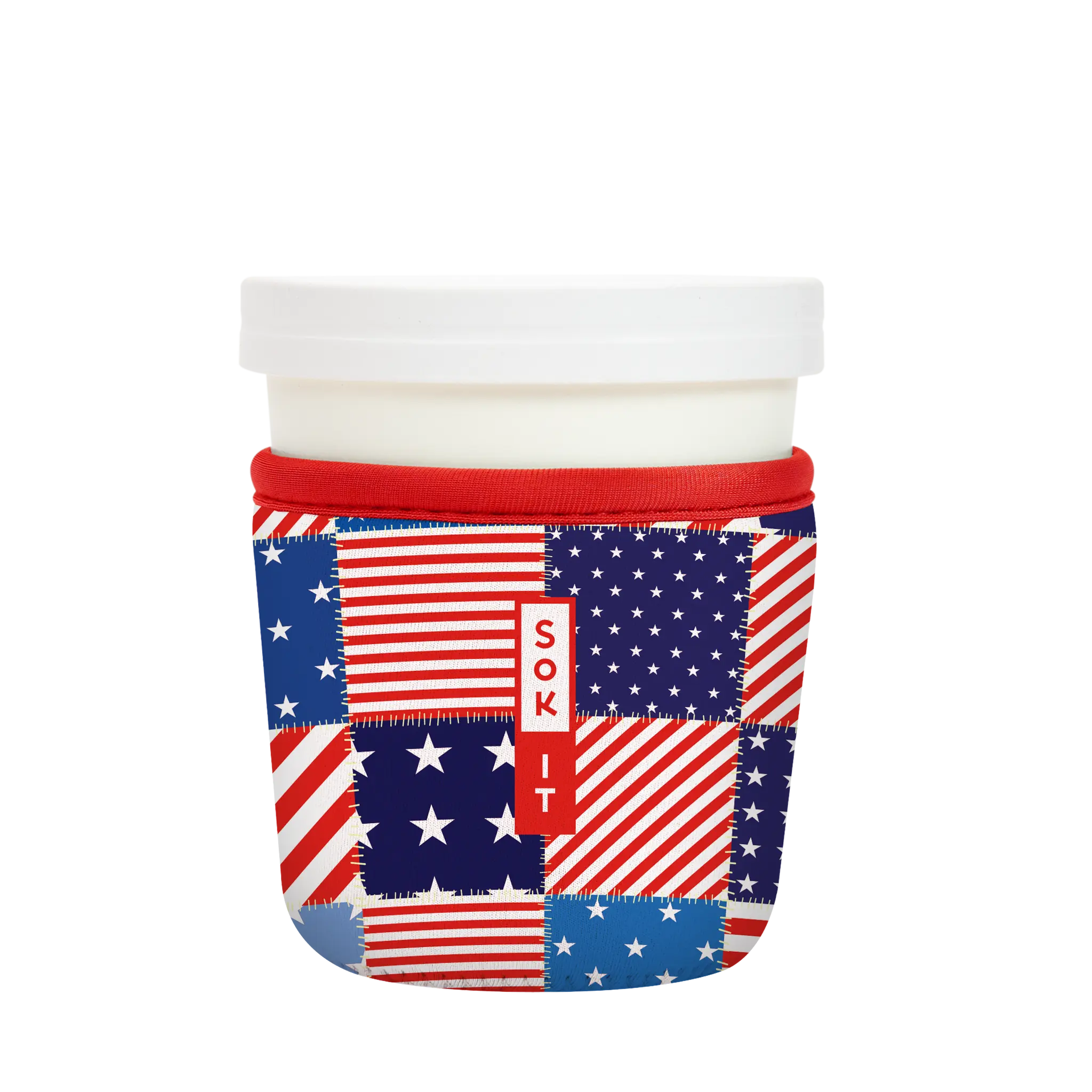Sok-It IceCreamSok - Patriotic Patchwork   IceCreamSok-Summer Holiday