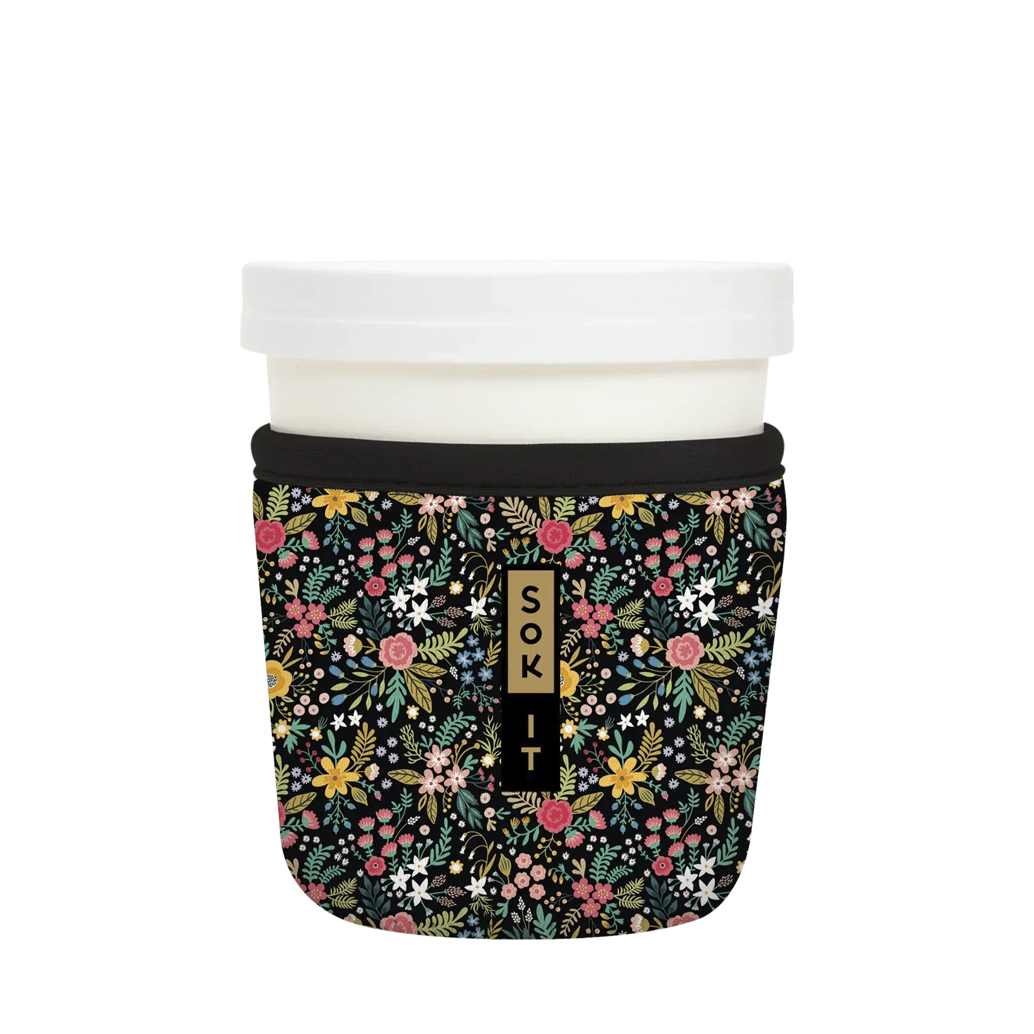 Sok-It IceCreamSok for Standard Pint - Black English Garden Picnic Default-Title 14.99 IceCreamSok-FW Floral