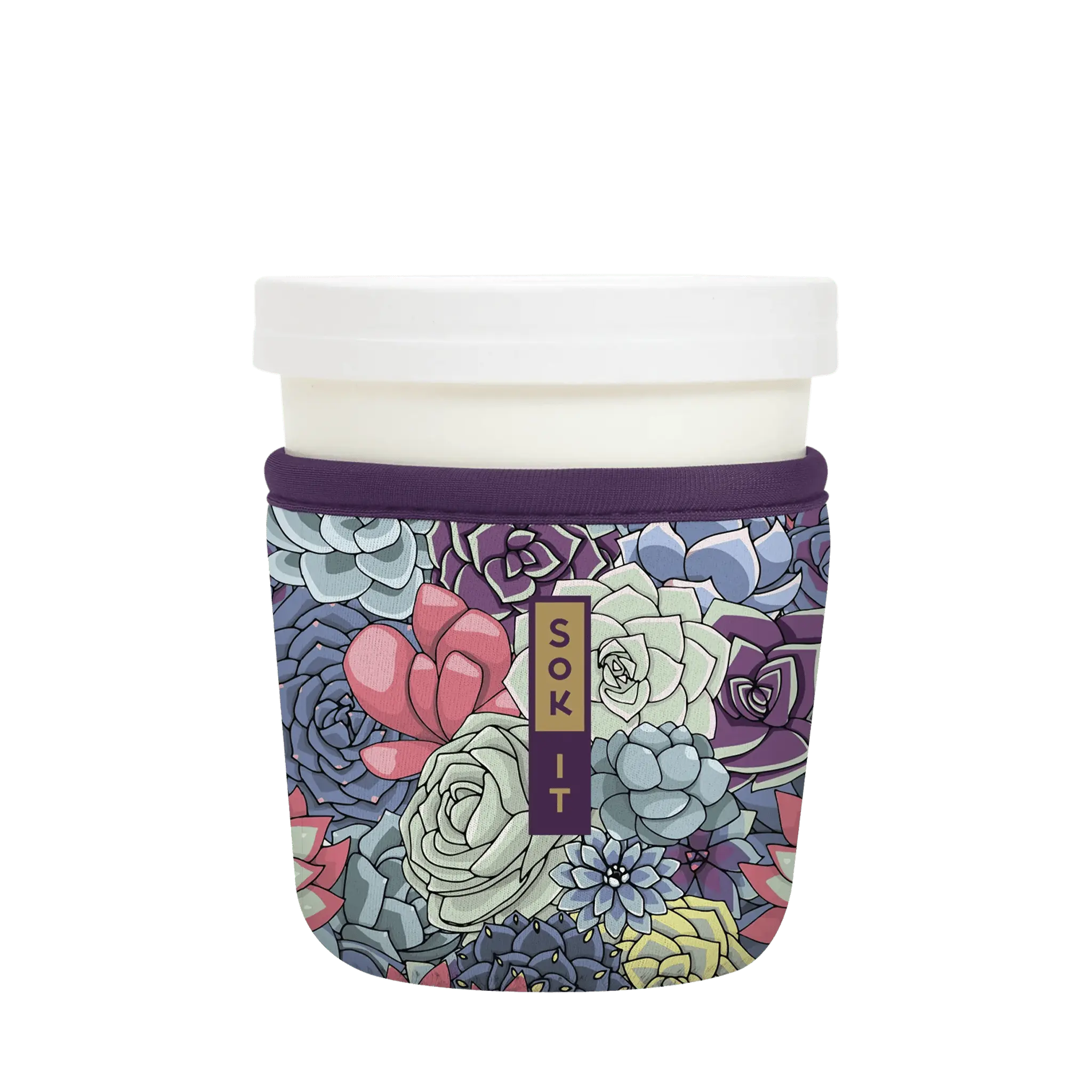 Sok-It IceCreamSok for Standard Pint - Succulents Default-Title 14.99 IceCreamSok-SS Floral