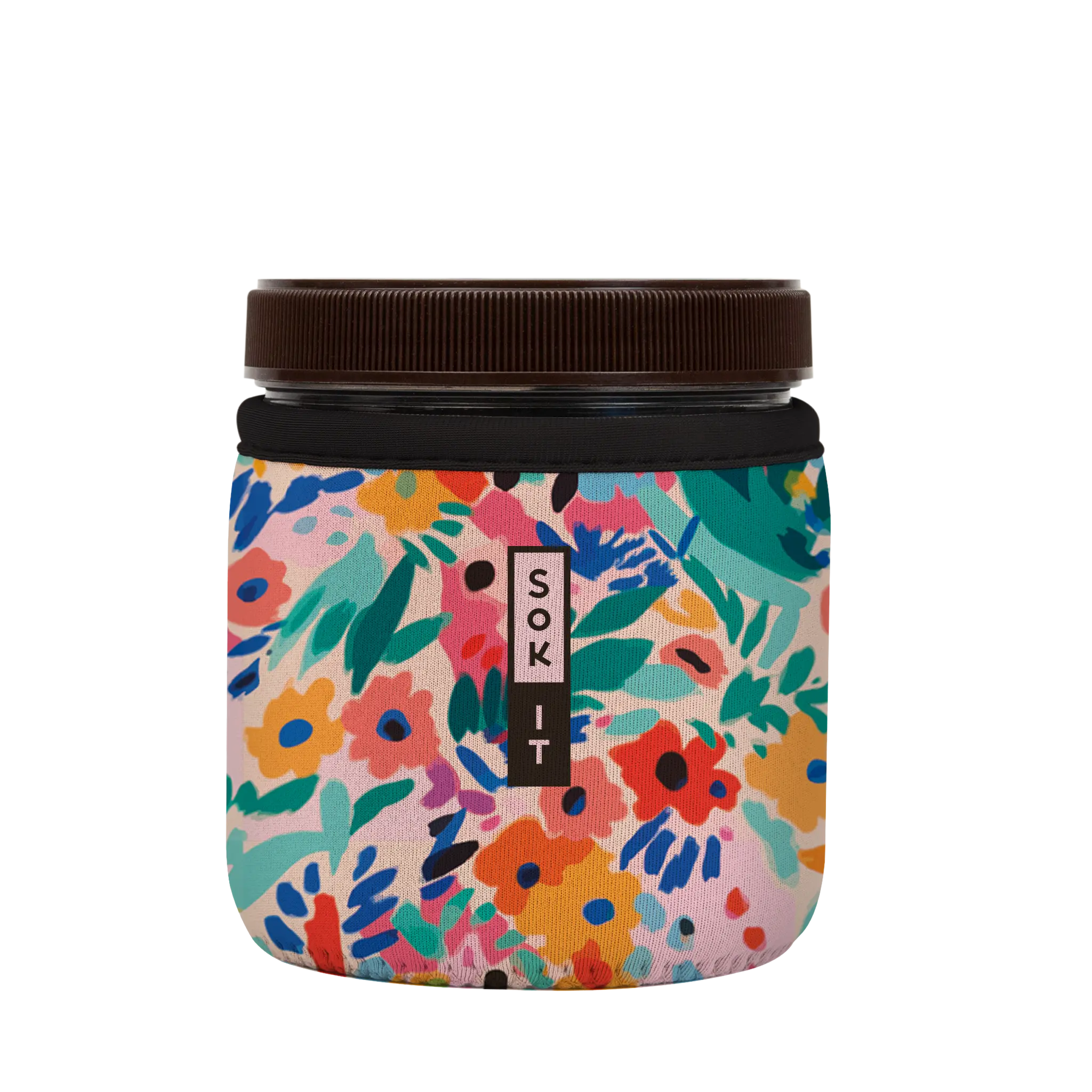 Sok-It IceCreamSok for Talenti Style Pint - Abstract Floral  