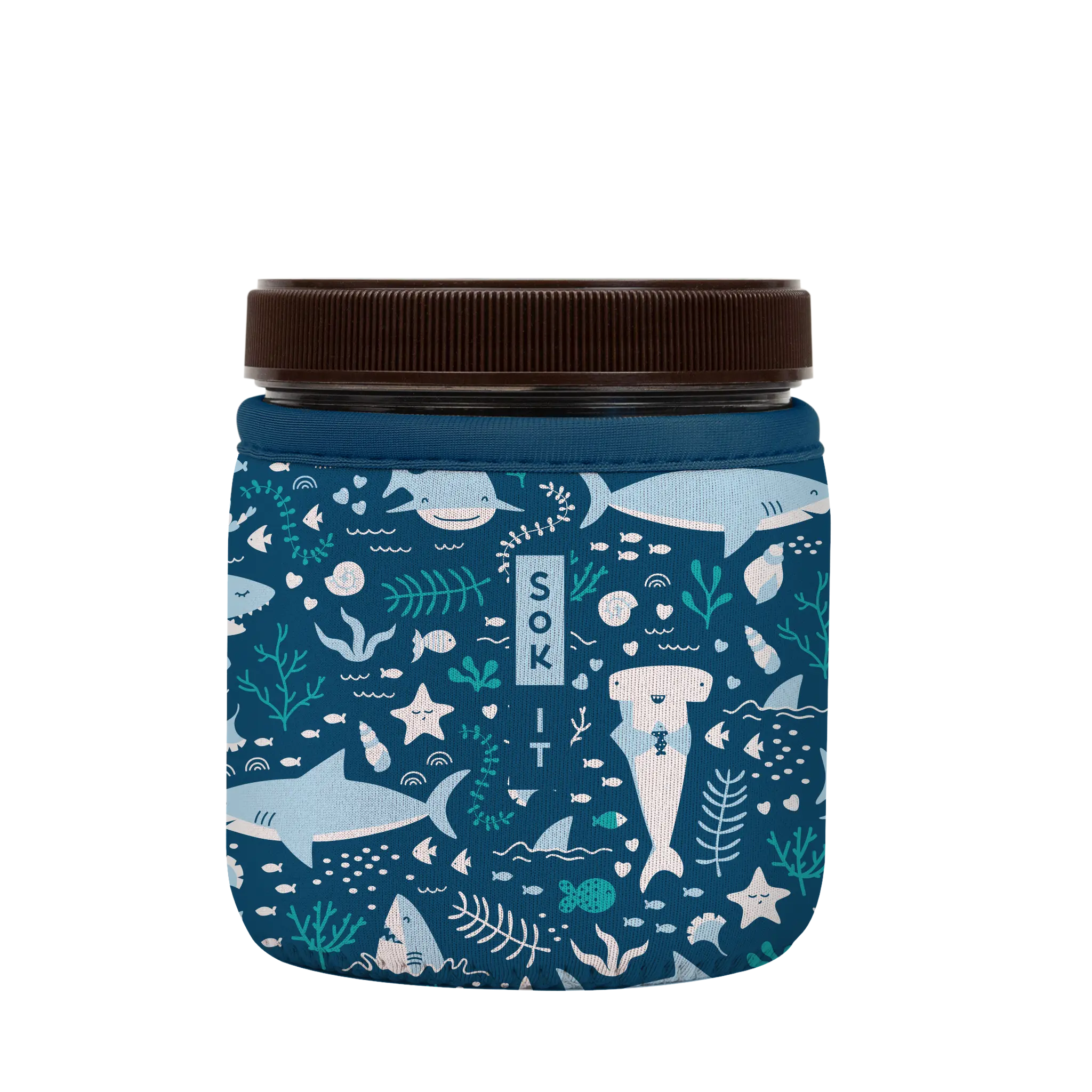 Sok-It IceCreamSok for Talenti Style Pint - Happy Sharks 16oz-Talenti-Pint 14.99 IceCreamSok-Summer Holiday