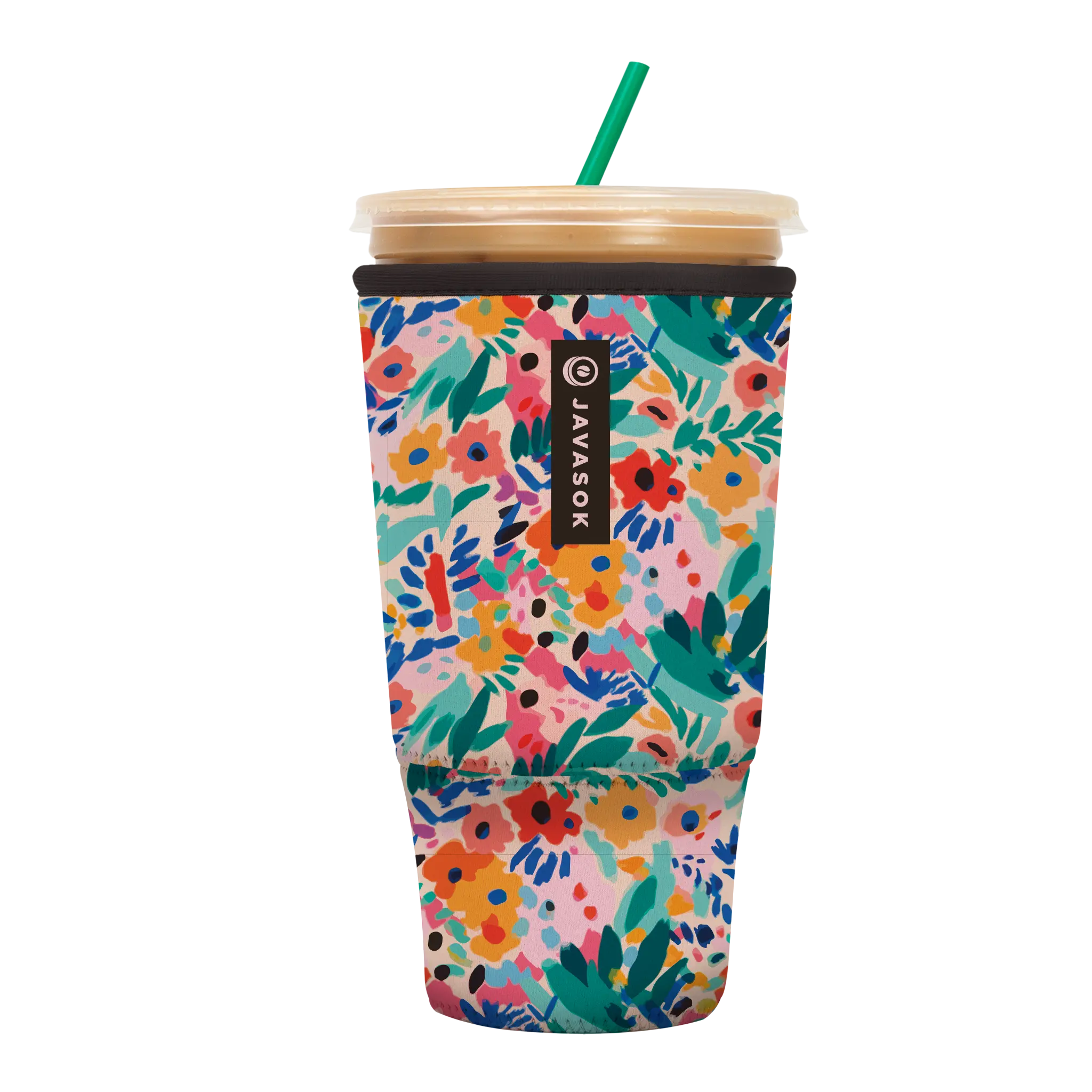 Sok-It JavaSok - Abstract Floral 2XL-44-48oz 18.99 JavaSok-Evergreen