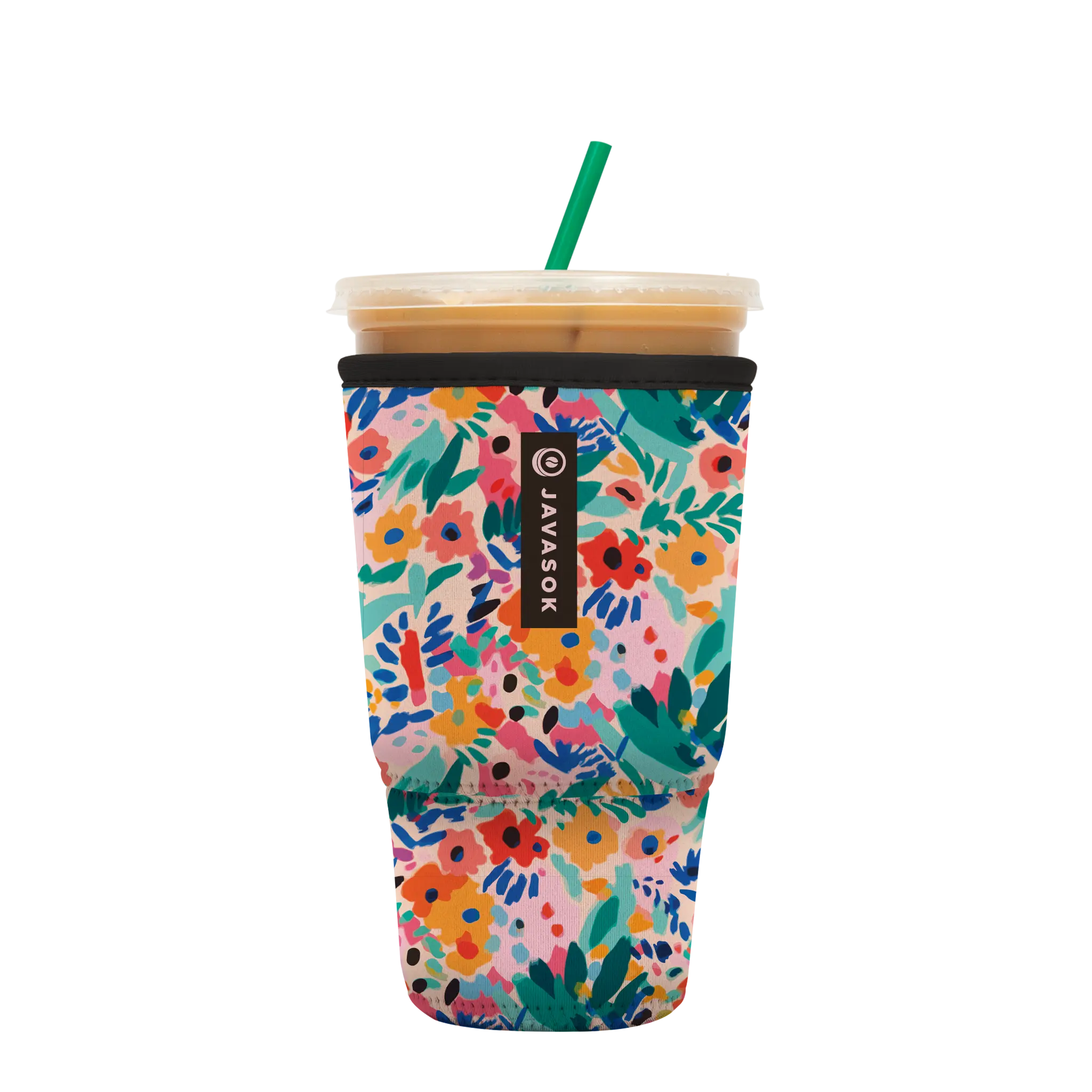 Sok-It JavaSok - Abstract Floral XL-38-42oz 18.99 JavaSok-Evergreen