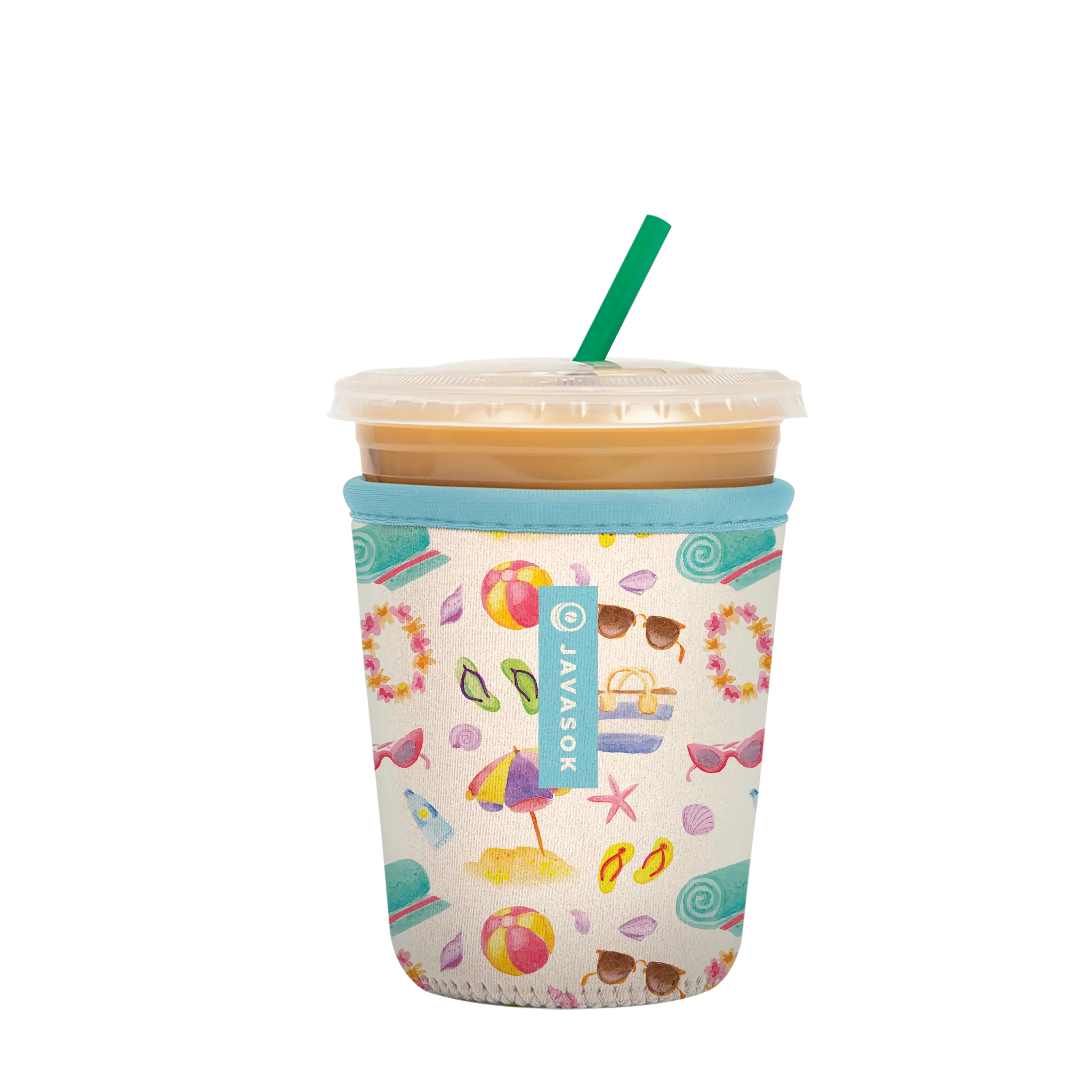 Beach Life Iced Coffee Sleeve – JavaSok | Sok-It