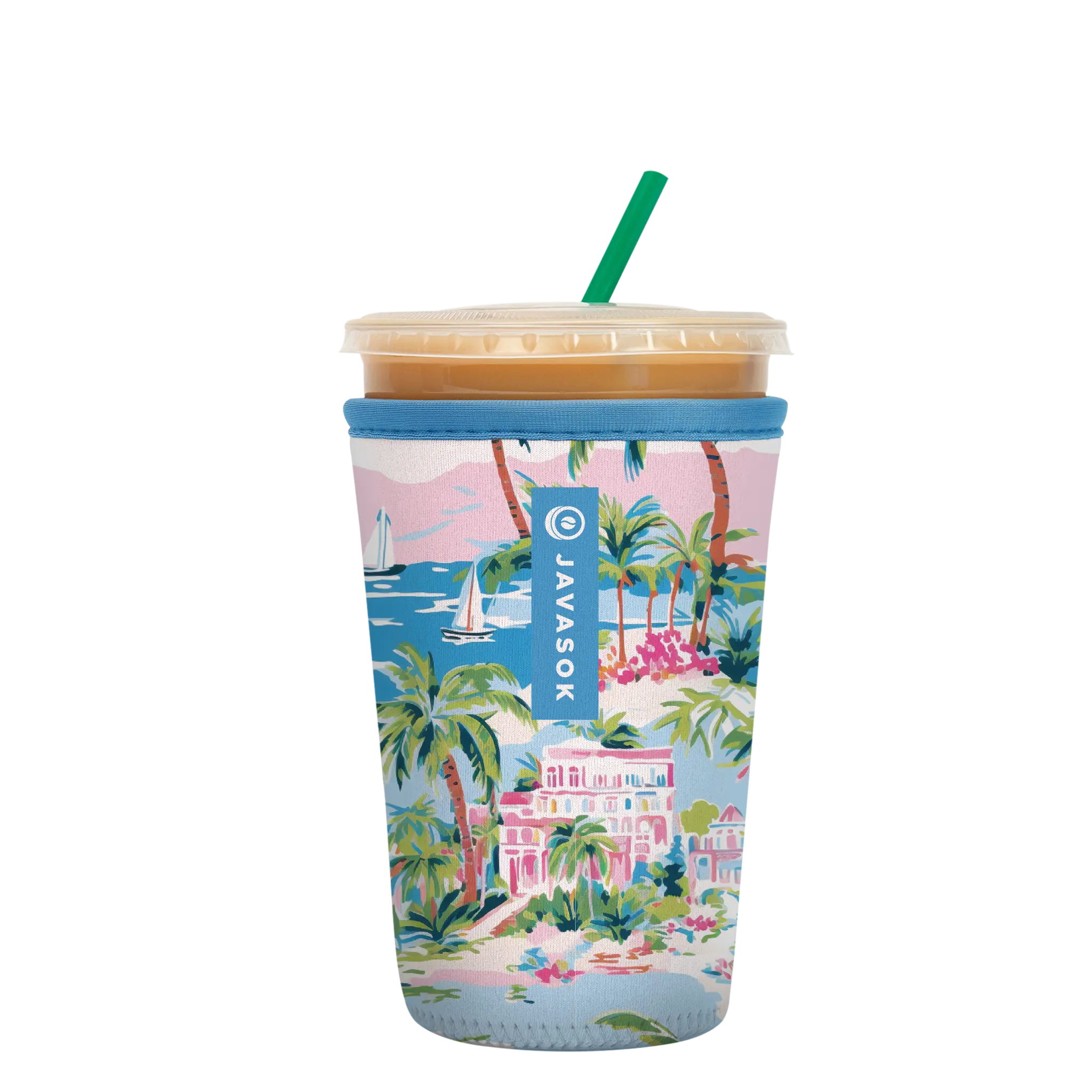 Beachside Bliss Iced Coffee Sleeve – JavaSok | Sok-It