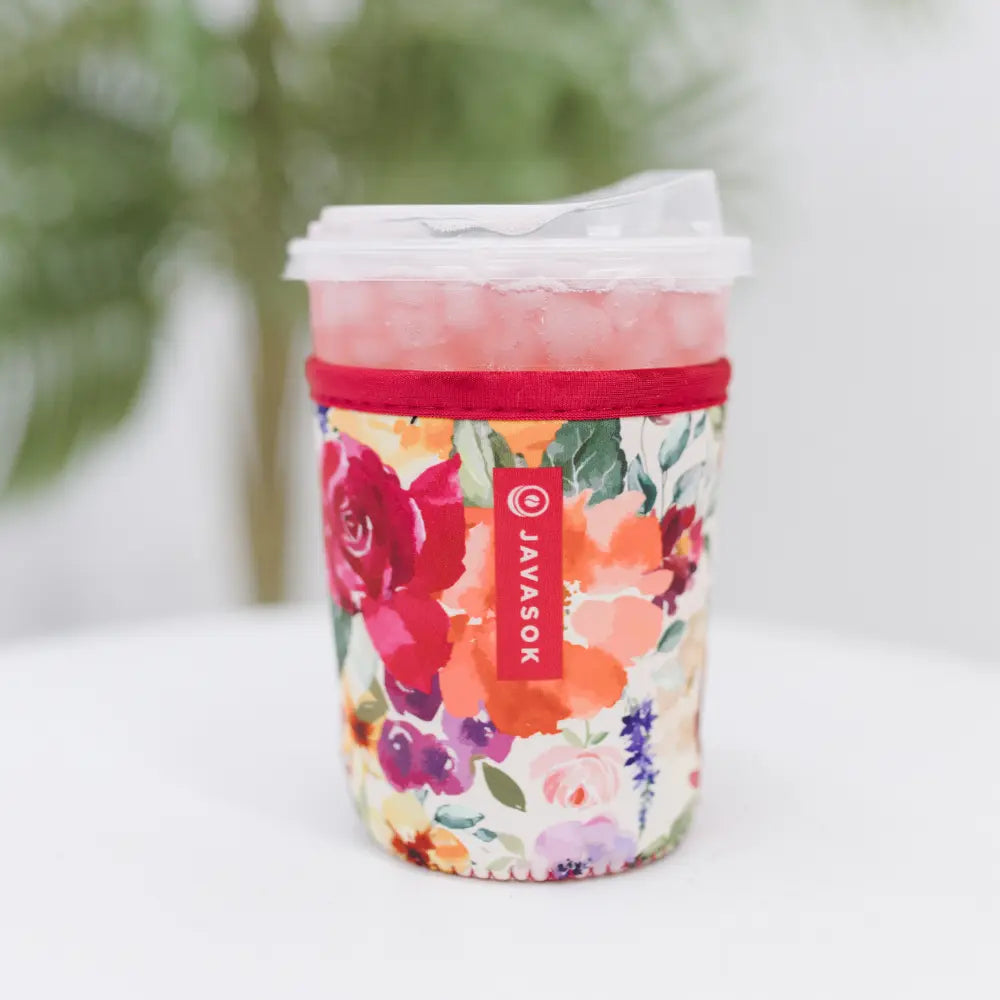 Blooming Bright Iced Coffee Sleeve – JavaSok | Sok-It