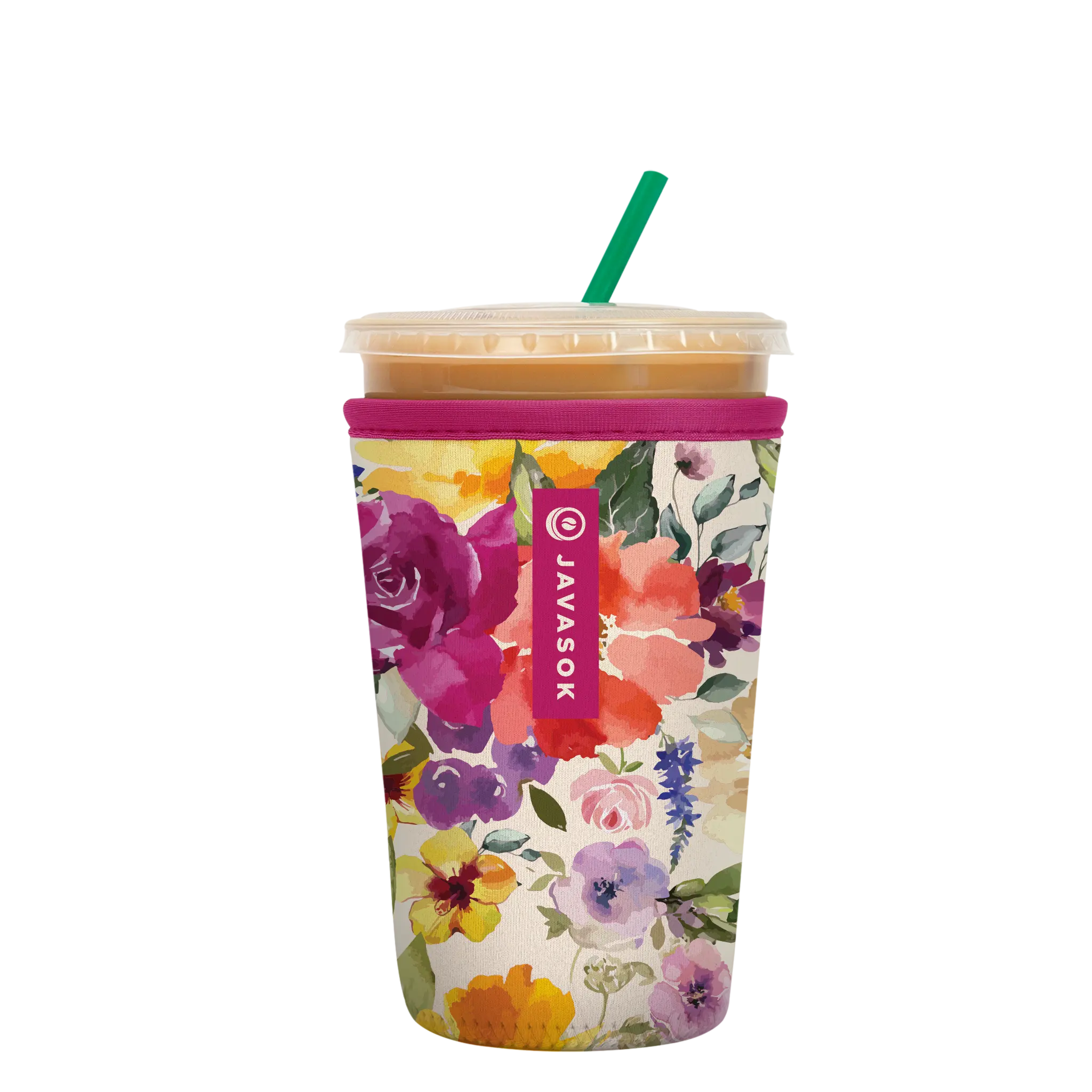 Blooming Bright Iced Coffee Sleeve – JavaSok | Sok-It