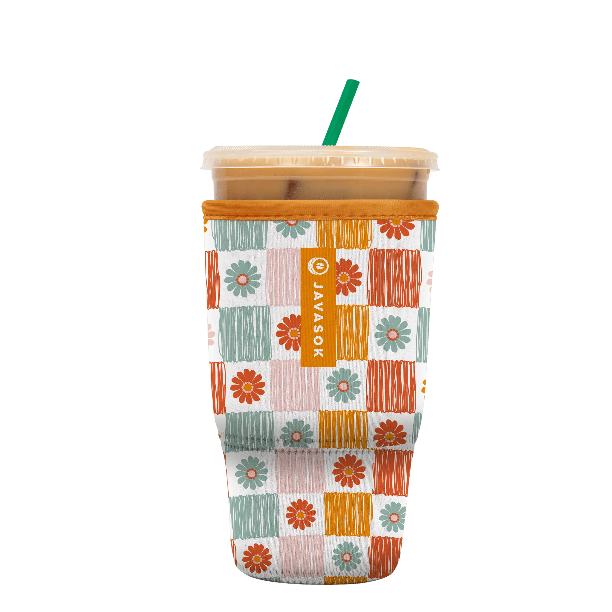 Boho Floral Iced Coffee Sleeve – JavaSok | Sok-It