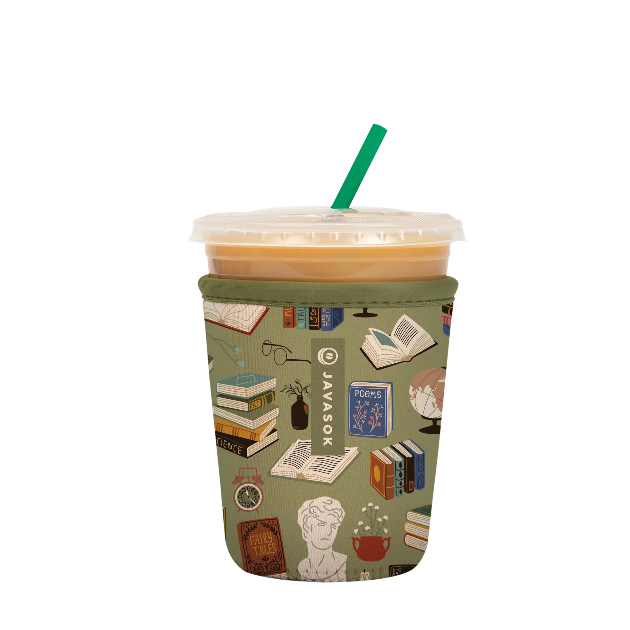 Book Club Iced Coffee Sleeve – JavaSok Sok-It - Main Image