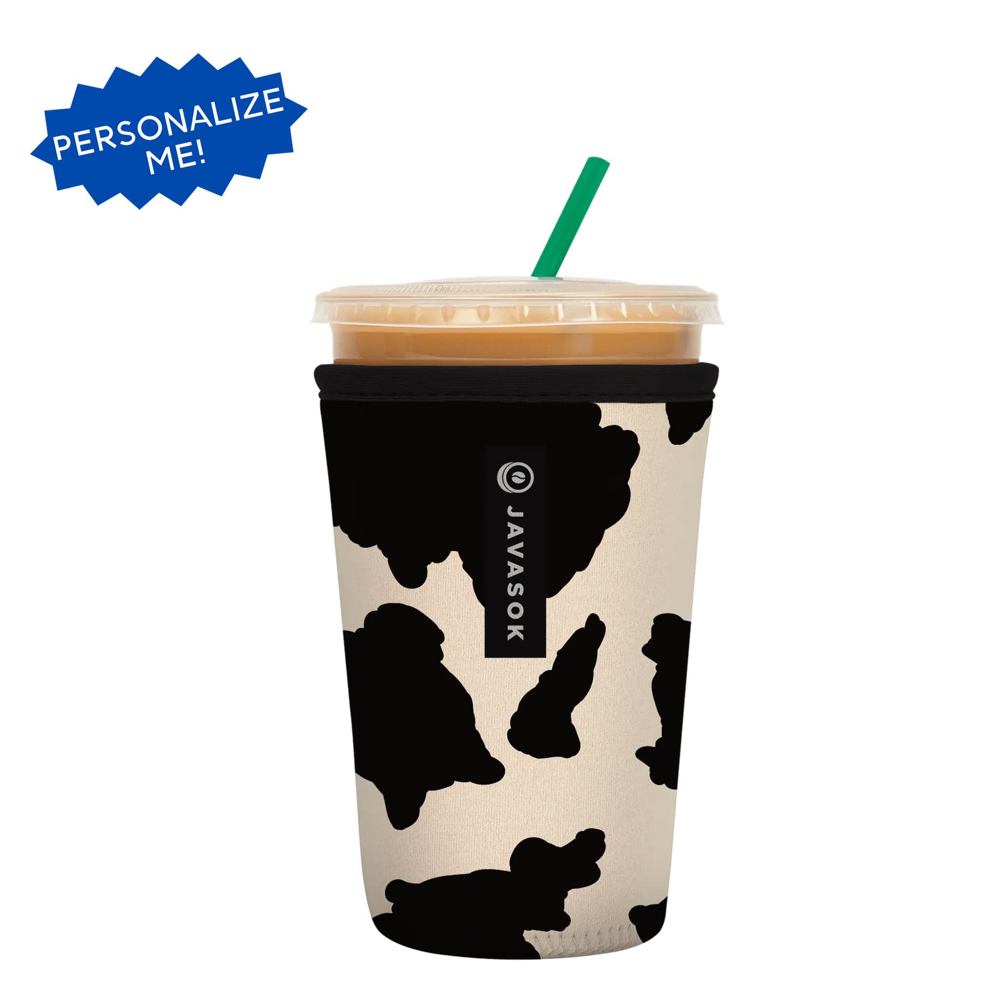 Sok-It JavaSok - Cow Print Medium-22-28oz 15.99 JavaSok-Animal Prints