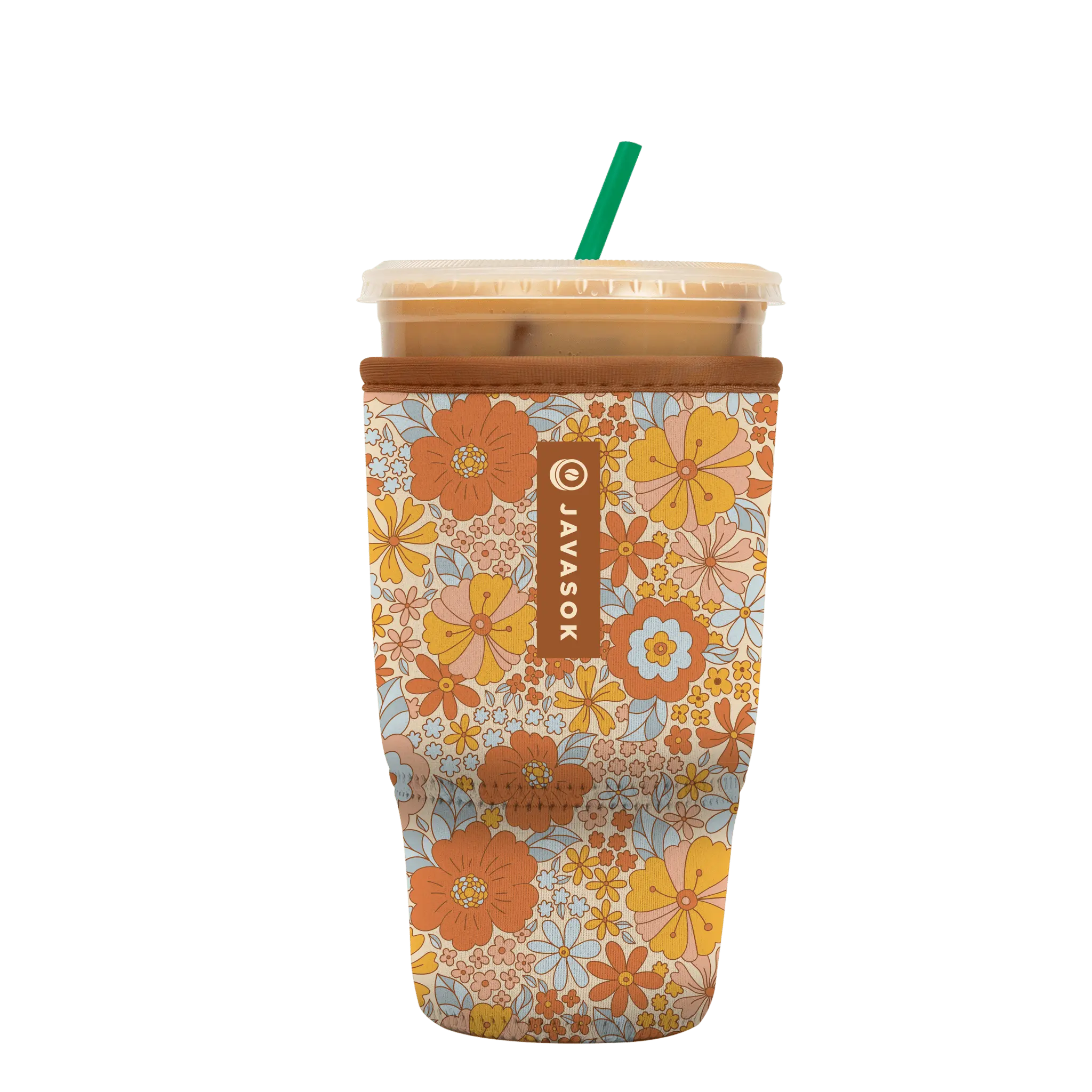 Sok-It JavaSok - Flower Power Large-30-32oz 17.99 JavaSok-SS Floral