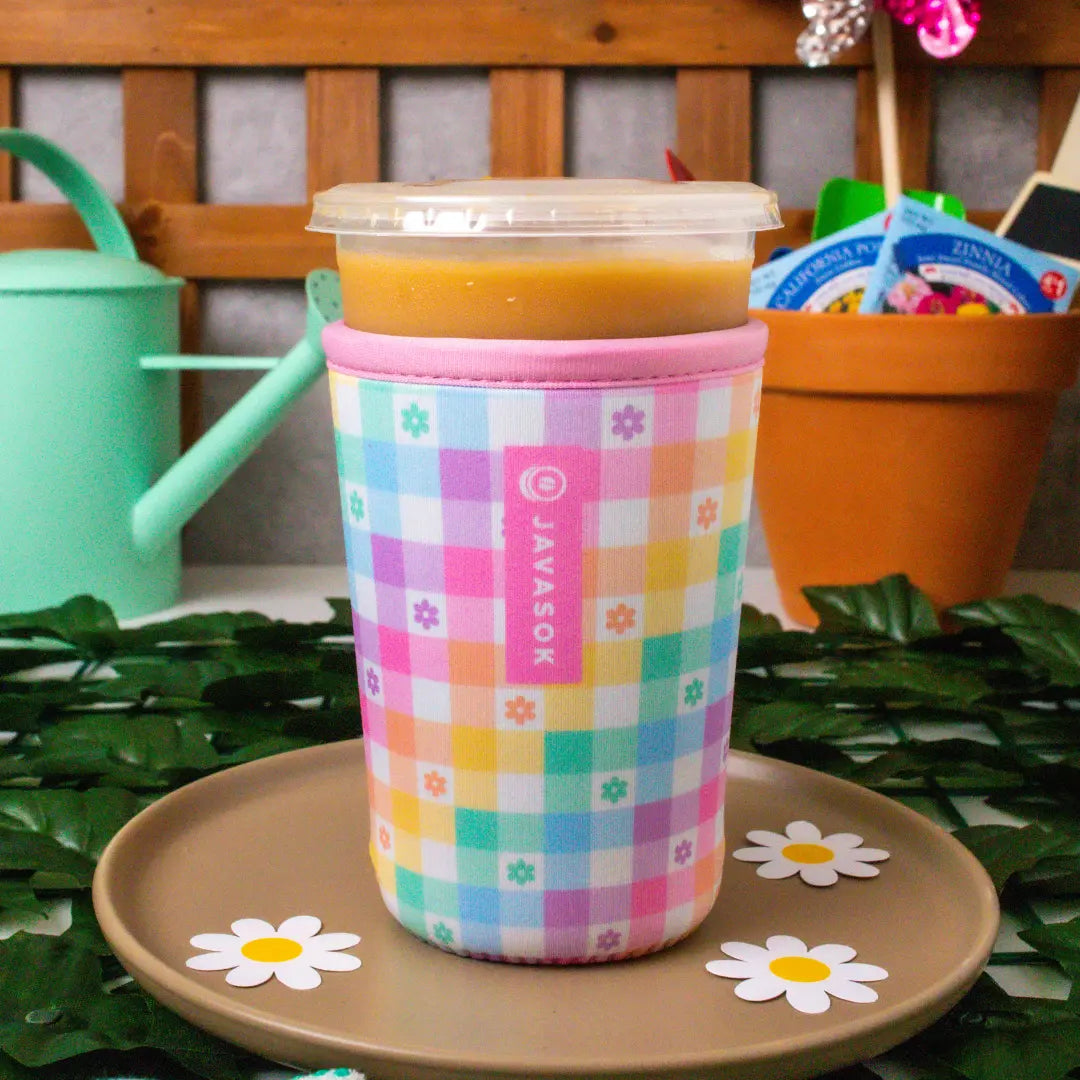 Sok-It JavaSok - Gingham Flowers JavaSok-SS Floral