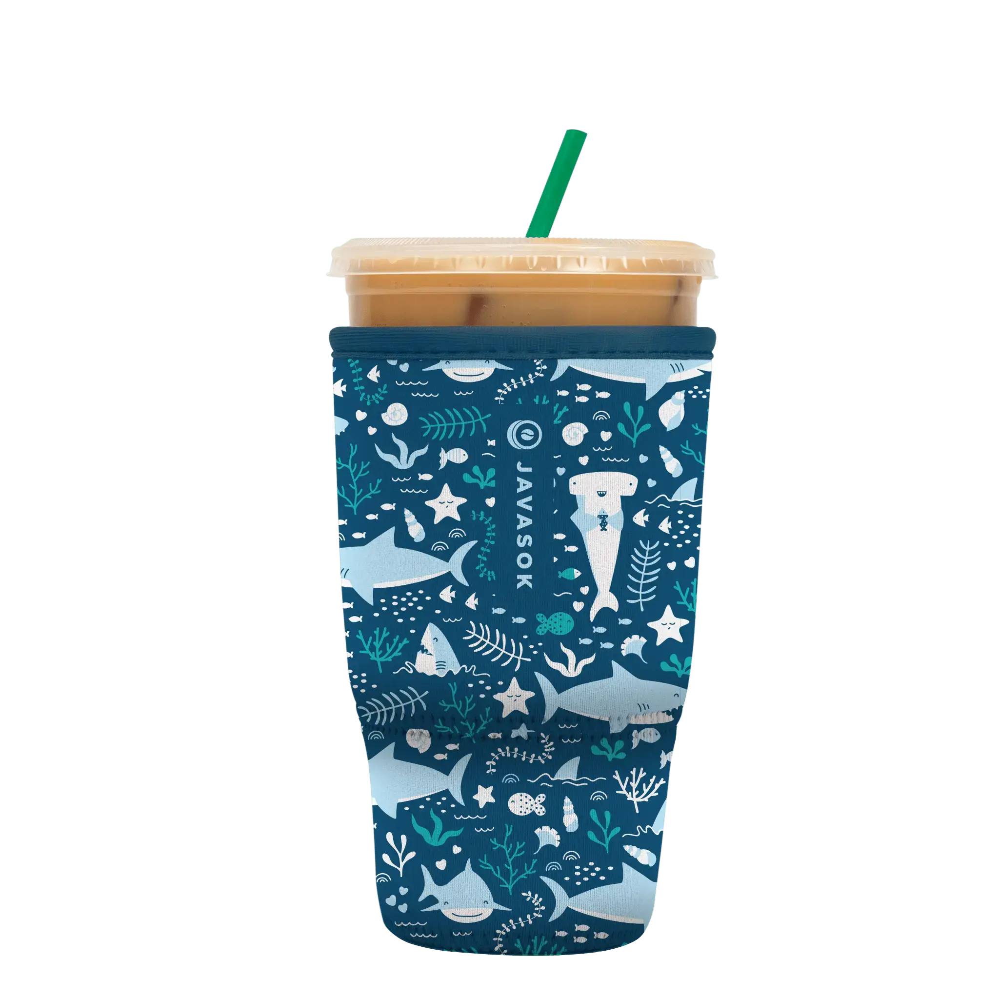 Sok-It JavaSok - Happy Sharks Large-30-32oz 17.99 JavaSok-Sealife
