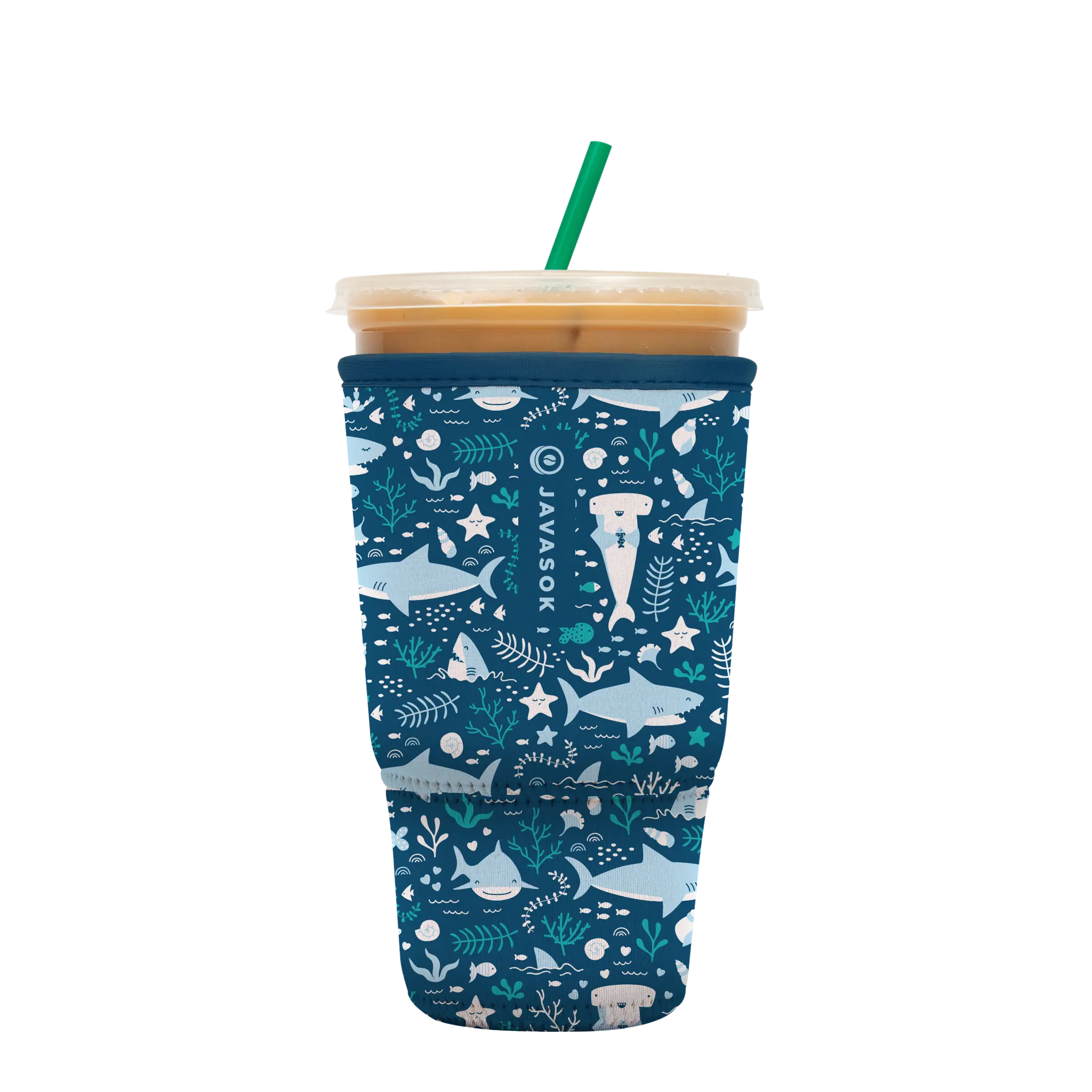 Sok-It JavaSok - Happy Sharks 2XL-44-48oz 18.99 JavaSok-Summer Holiday