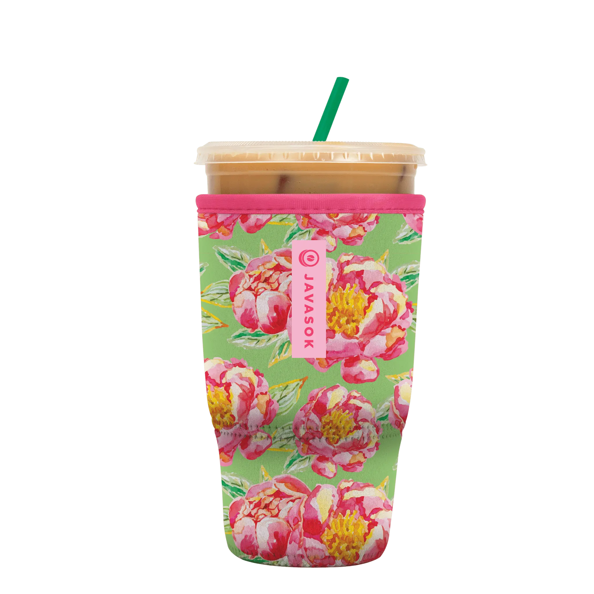 Sok-It JavaSok - Pink Peonies Large-30-32oz 11.68 JavaSok-SS Floral