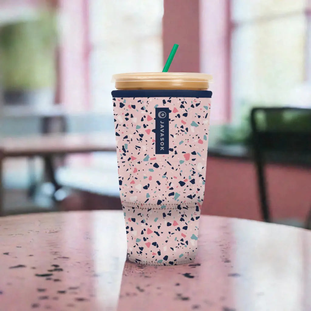 Sok-It JavaSok - Pink Terrazzo   JavaSok-Evergreen