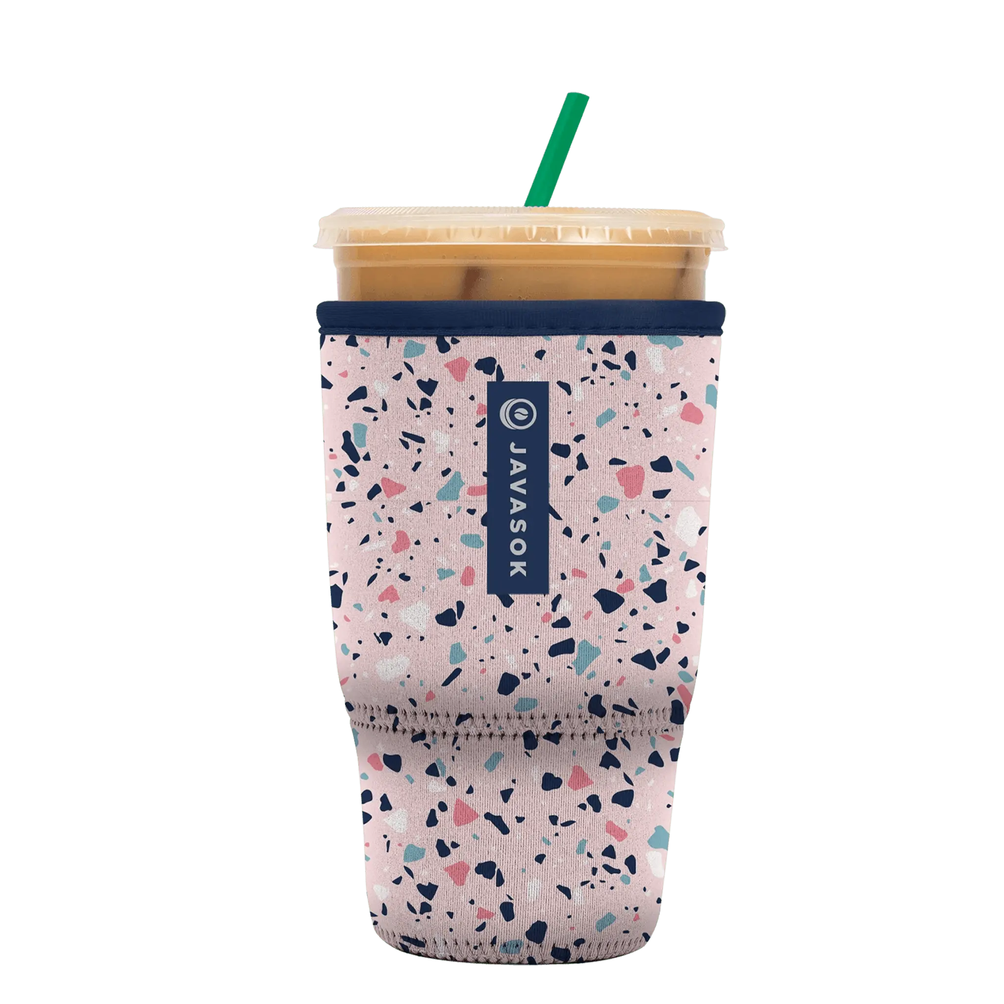 Sok-It JavaSok - Pink Terrazzo Large-30-32oz 17.99 JavaSok-Novelty