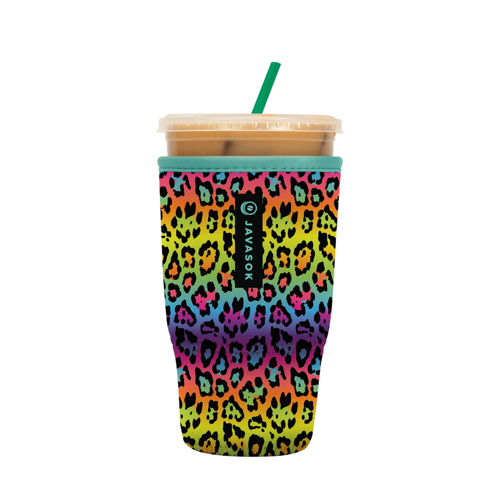 レインボーアイズ　ソマチプラス15ml+石タイプ100g+粉タイプ100g Rainbow Leopard Iced Coffee Sleeve – JavaSok | Sok-It