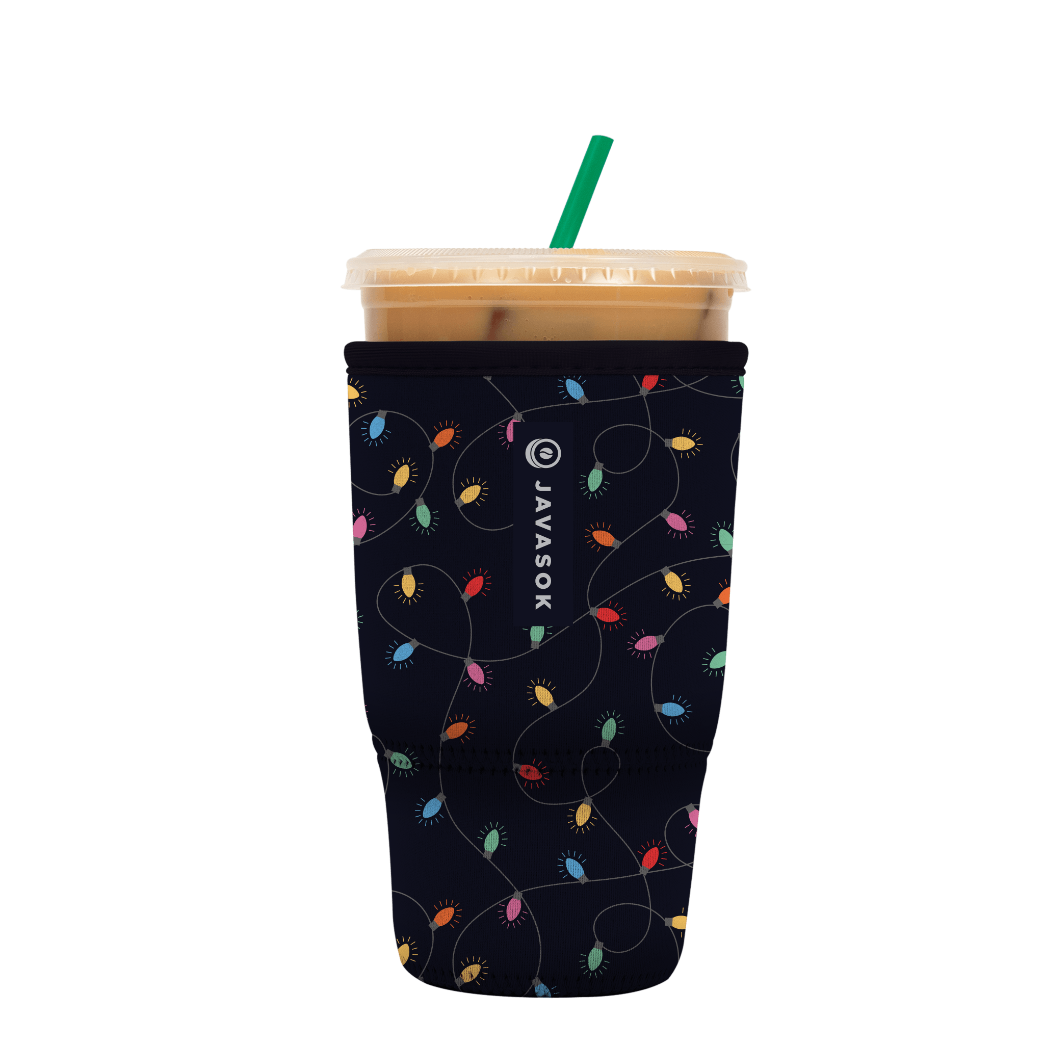 Sok-It JavaSok - Rainbow Lights Large-30-32oz 17.99 JavaSok-Winter Holiday