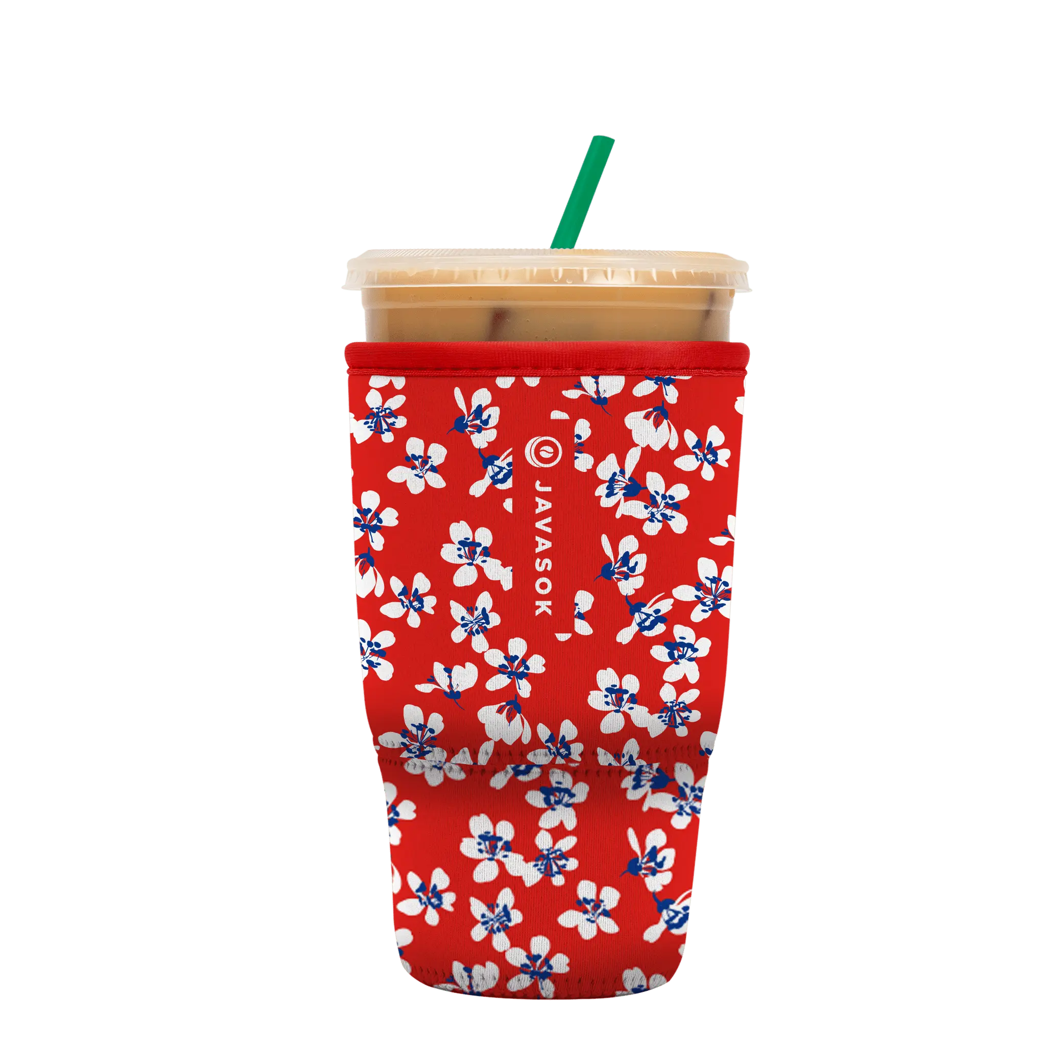 Sok-It JavaSok - Red White and Bloom Large-30-32oz 12.58 JavaSok-Summer Holiday